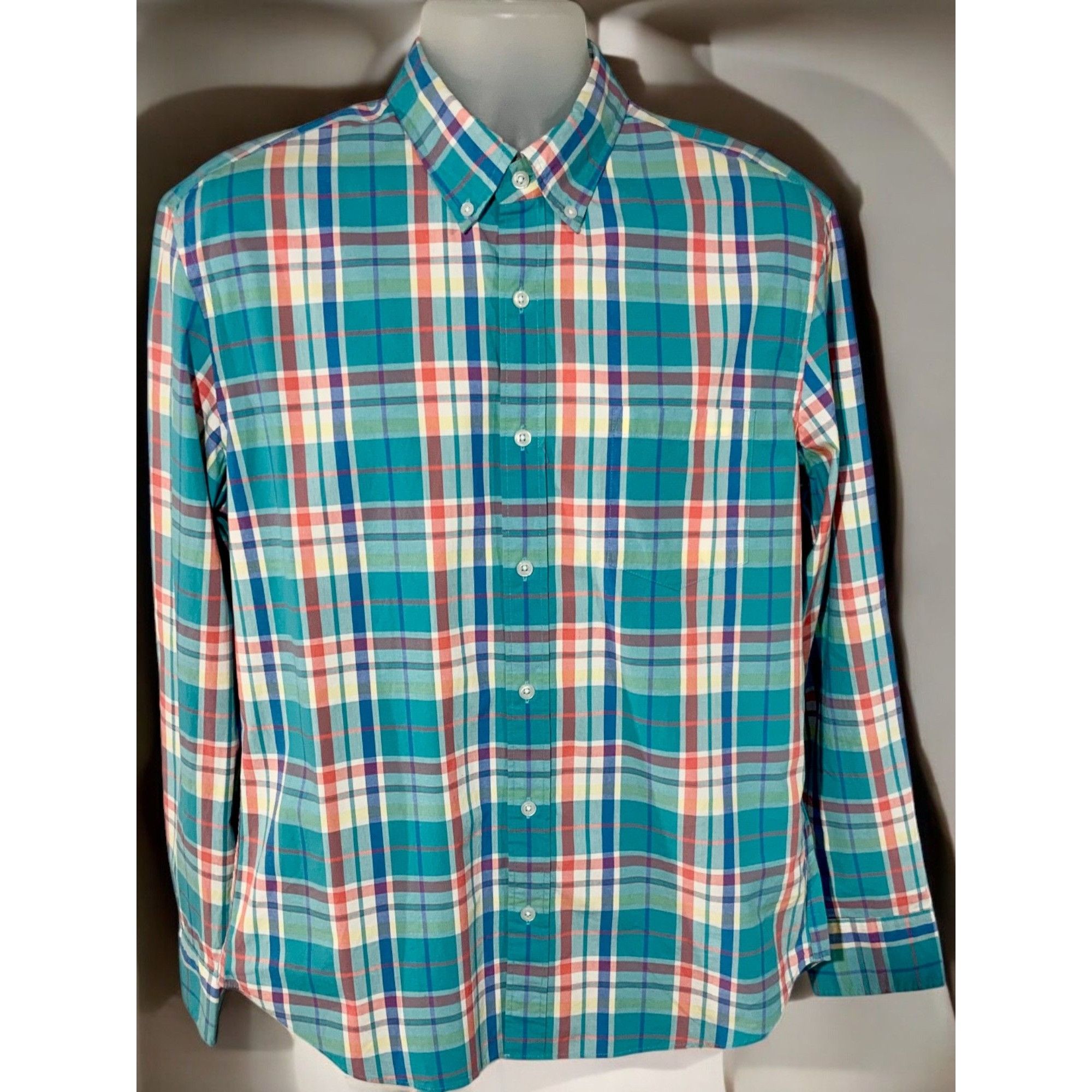 J.Crew J.Crew Flex Washed Plaid Slim Untucked Shirt Button Down Lon Size US L / EU 52-54 / 3 - 8 Thumbnail