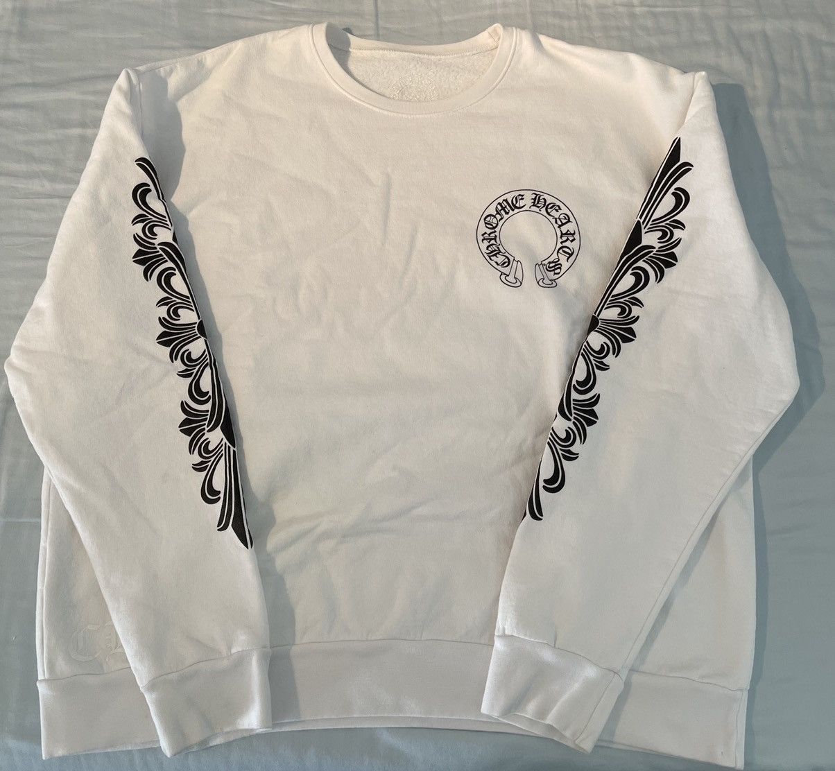 Chrome Hearts Chrome Hearts White Crewneck Sweatshirt Grailed