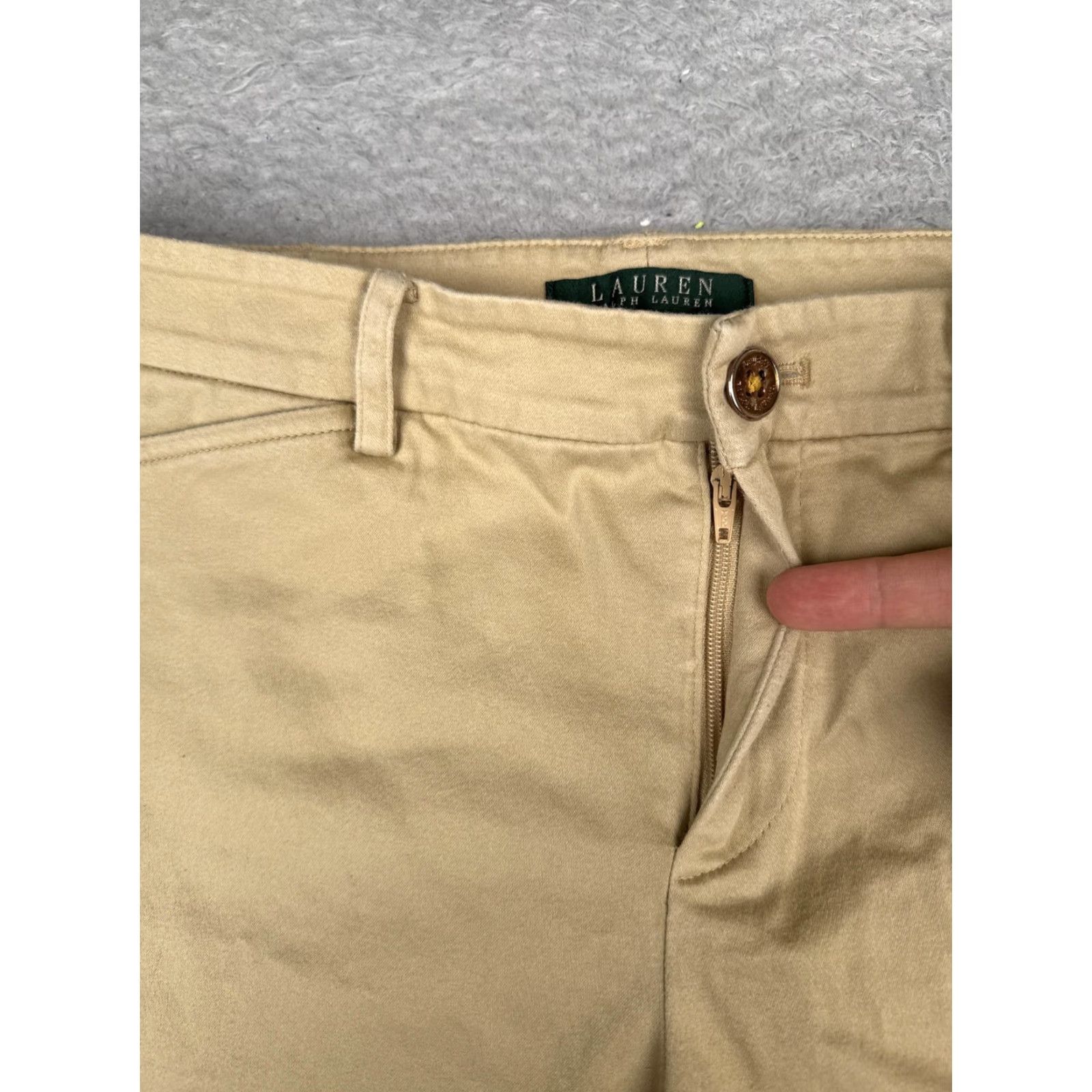Ralph Lauren Lauren Ralph Lauren Shorts Womens 2 Beige Chino Twill Casual Summer 28x9.5 Size 26" / US 2 / IT 38 - 6 Thumbnail