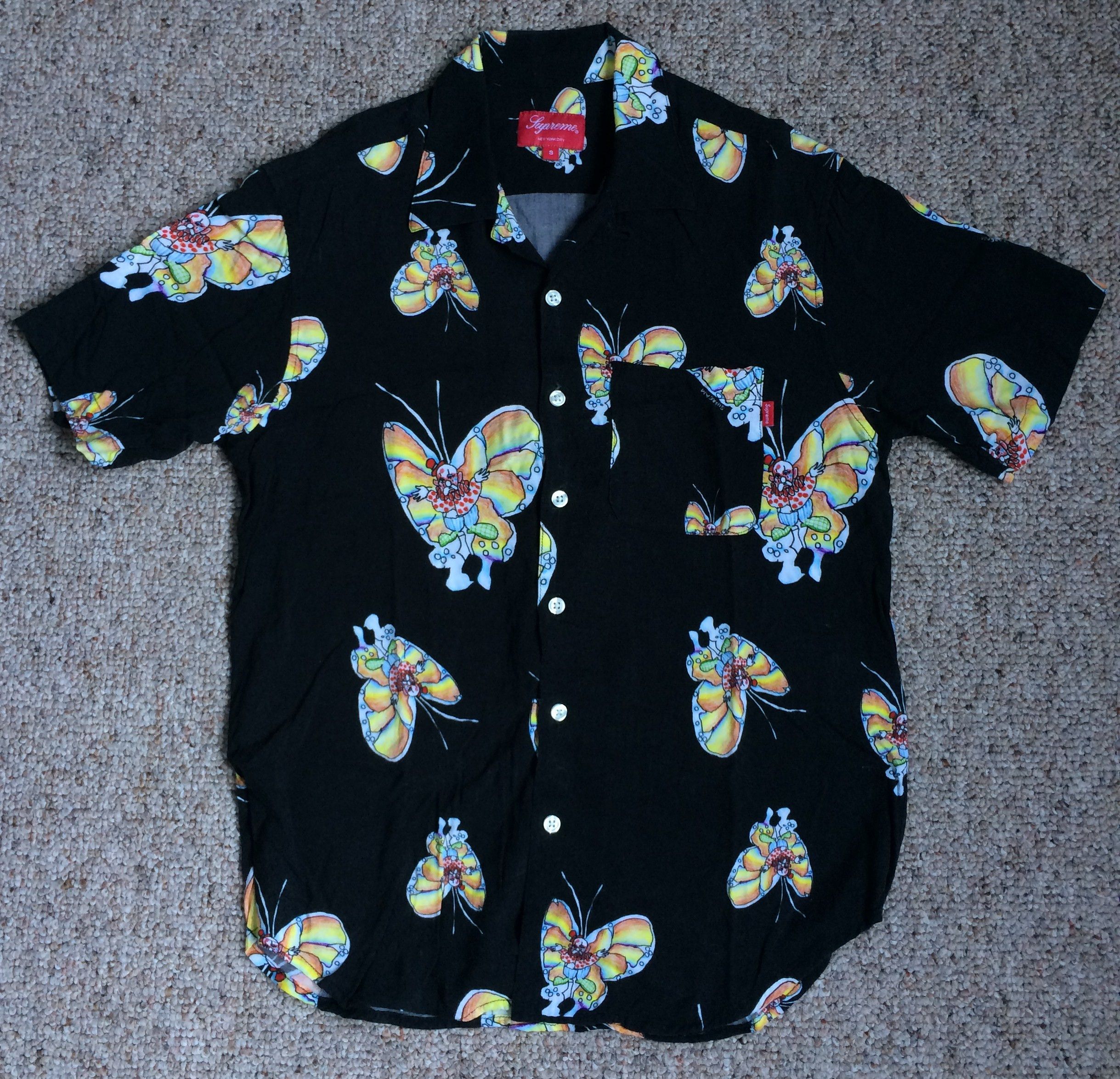 Supreme S/S 2016 Supreme x Gonz Butterfly Rayon Shirt Size US S / EU 44-46 / 1 - 1 Thumbnail