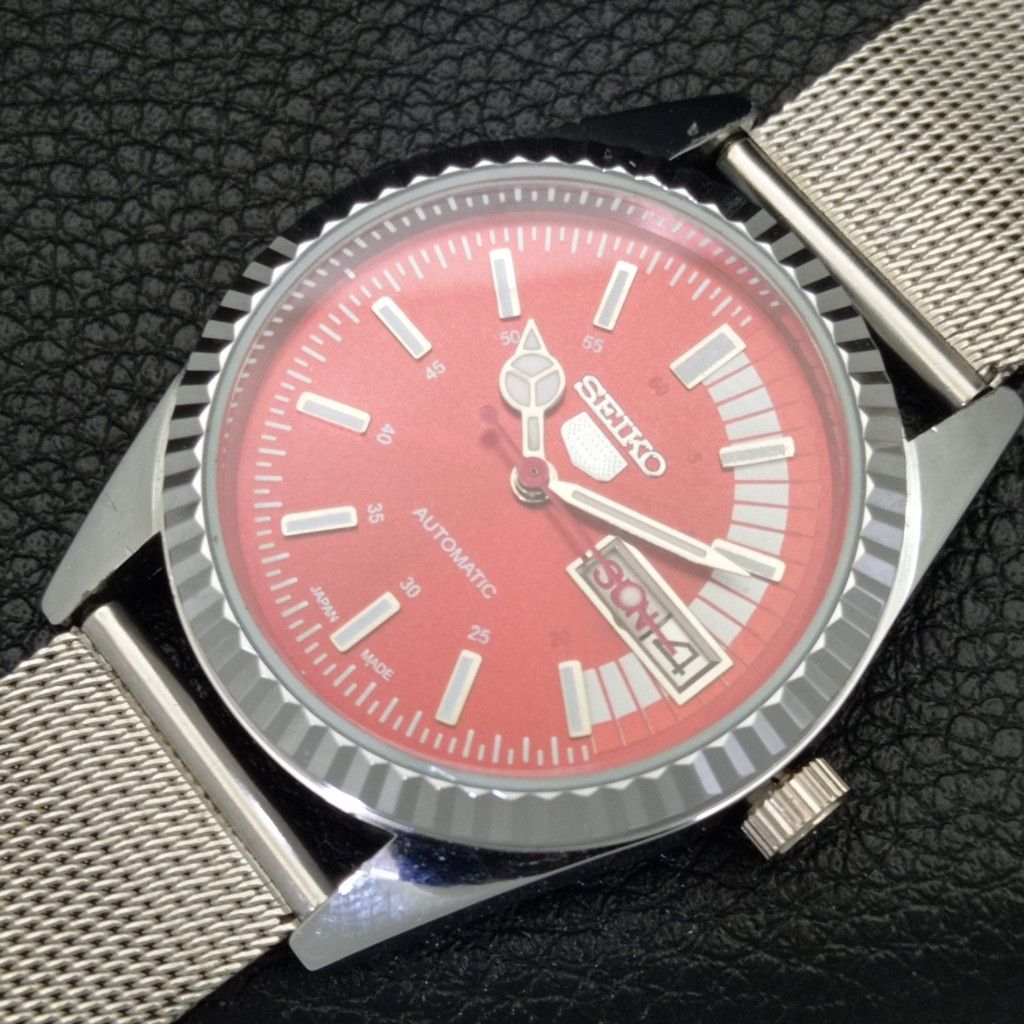 Seiko REFURBISHED VINTAGE SEIKO 5 AUTO JAPAN MENS WATCH a440679 Size 38 - 5 Thumbnail