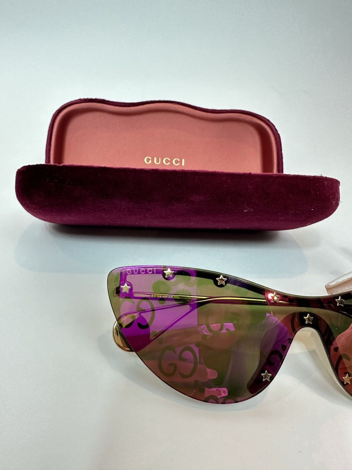 Gucci Gucci Cateye Rimless Sunglasses Size ONE SIZE - 12 Thumbnail