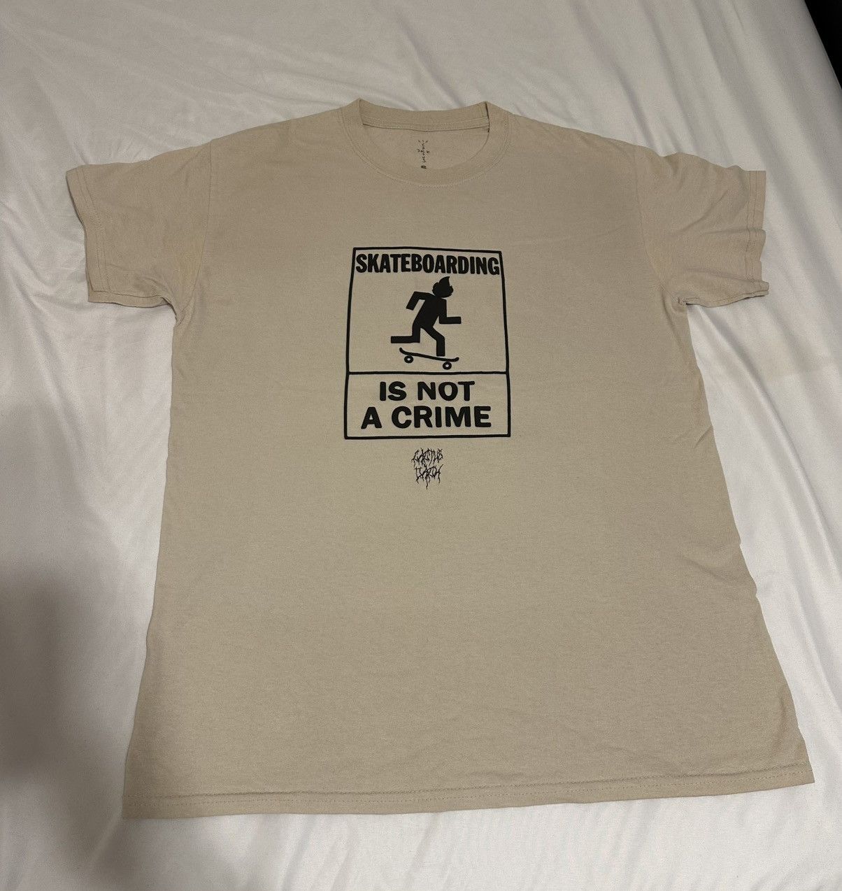 Travis Scott Travis Scott Not A Crime Tee Size US S / EU 44-46 / 1 - 1 Thumbnail