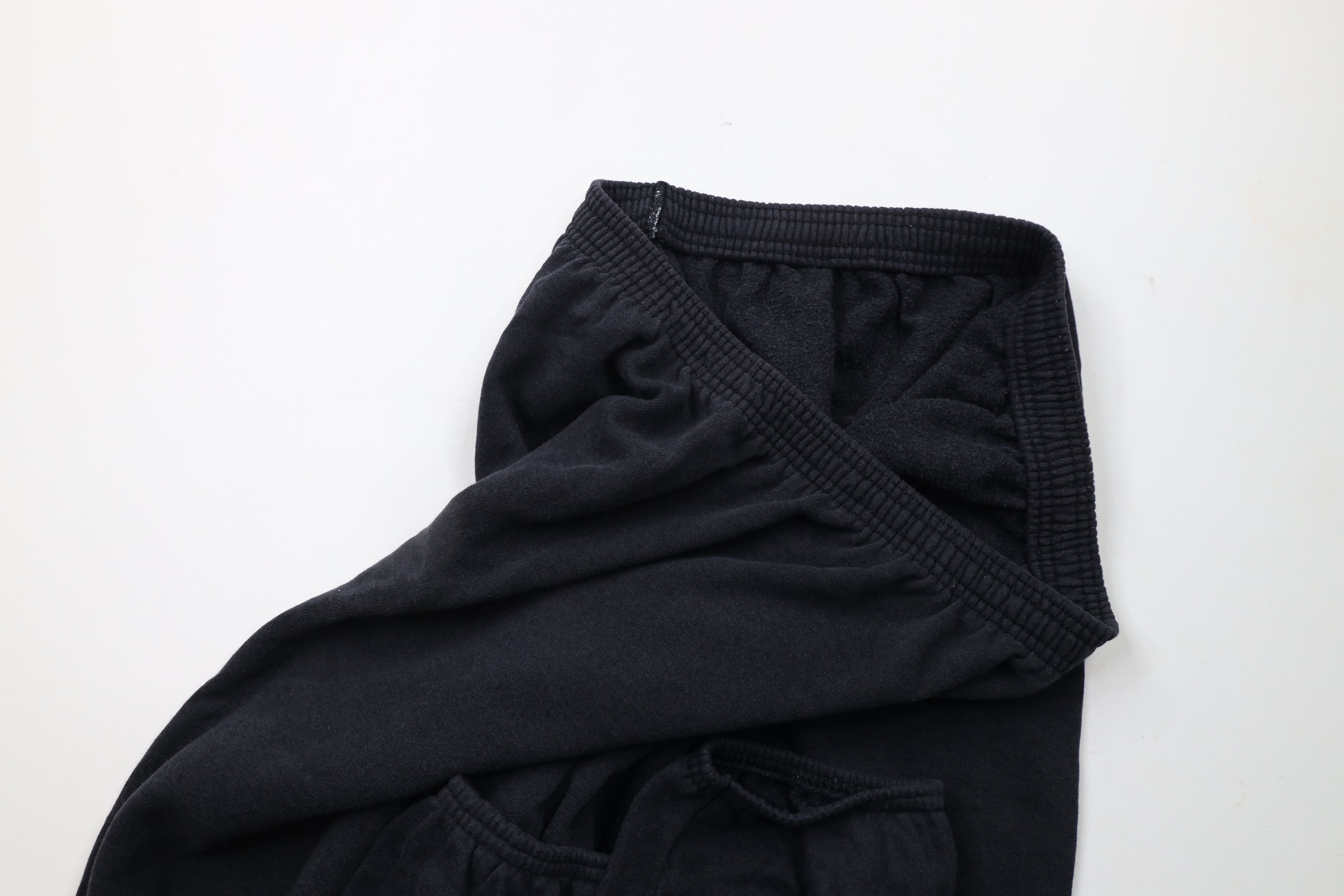 Vintage Vintage 90s Streetwear Blank Sweatpants Joggers Black USA Size 32" / US 10 / IT 46 - 5 Thumbnail