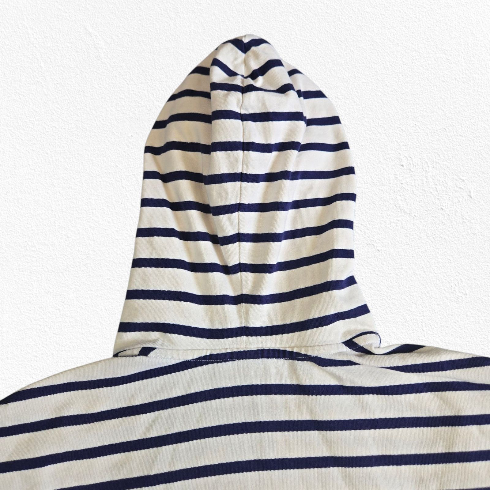 Gap GAP Navy White Striped V-Neck Hoodie Size XS Size XS / US 0-2 / IT 36-38 - 10 Thumbnail