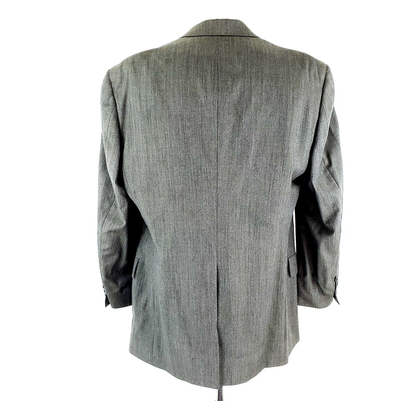 Hart Schaffner Marx Hart Schaffner Marx Wool 2 Button Blazer 42L Gray Check Spor Size 42L - 6 Thumbnail