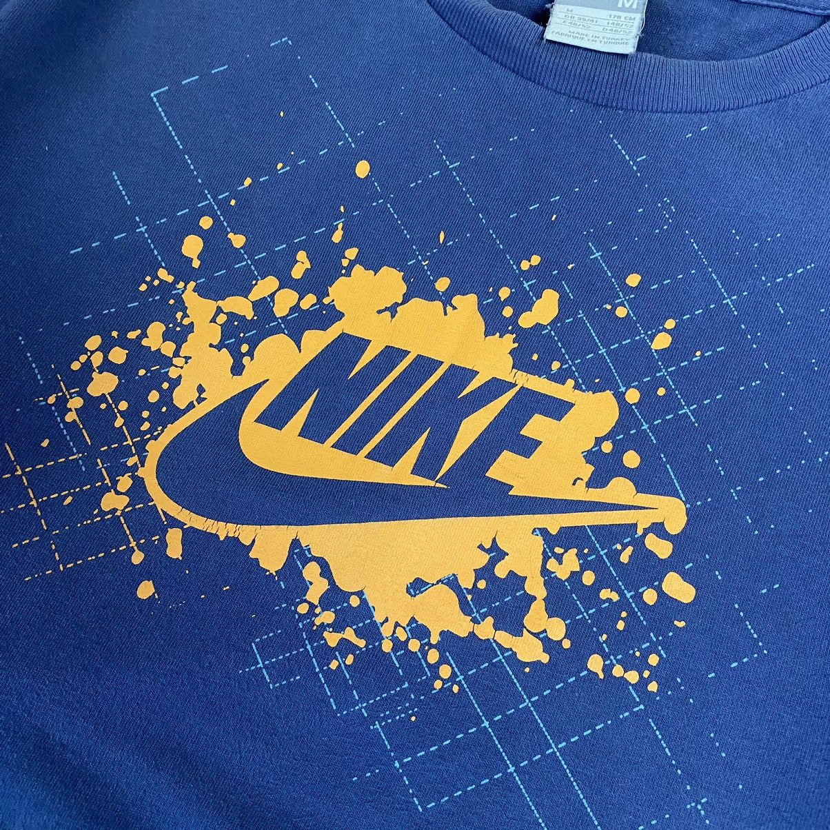 Nike × Vintage Vintage Nike Big Logo 2000’s Hype drill tee Size US M / EU 48-50 / 2 - 3 Thumbnail