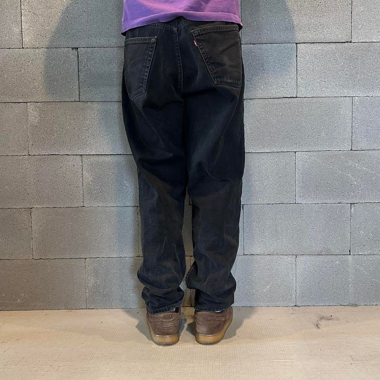 Levi's Vintage 90s levis 550 black jeans Size US 34 / EU 50 - 4 Thumbnail
