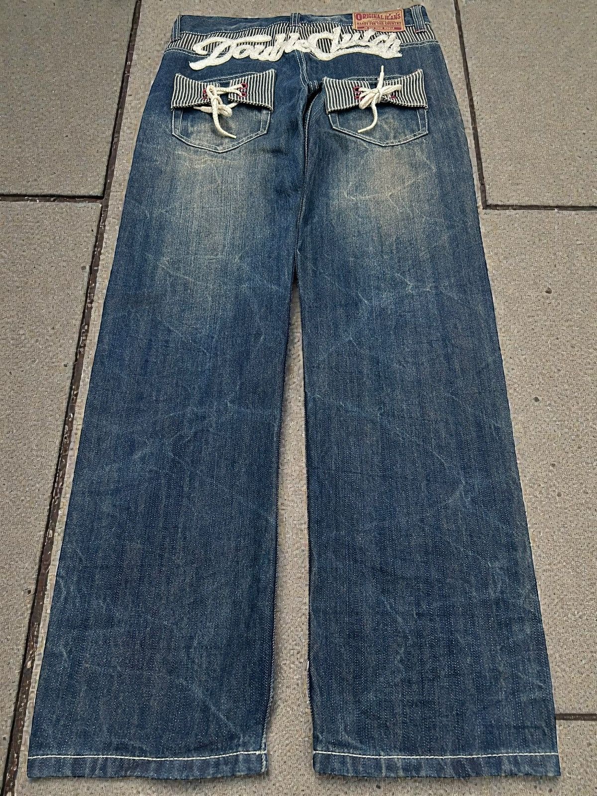 Le Grande Bleu (L.G.B.) Double Clutch Japan Brand Washed Clawn Mark Shoes Pocket Size US 31 - 1 Thumbnail