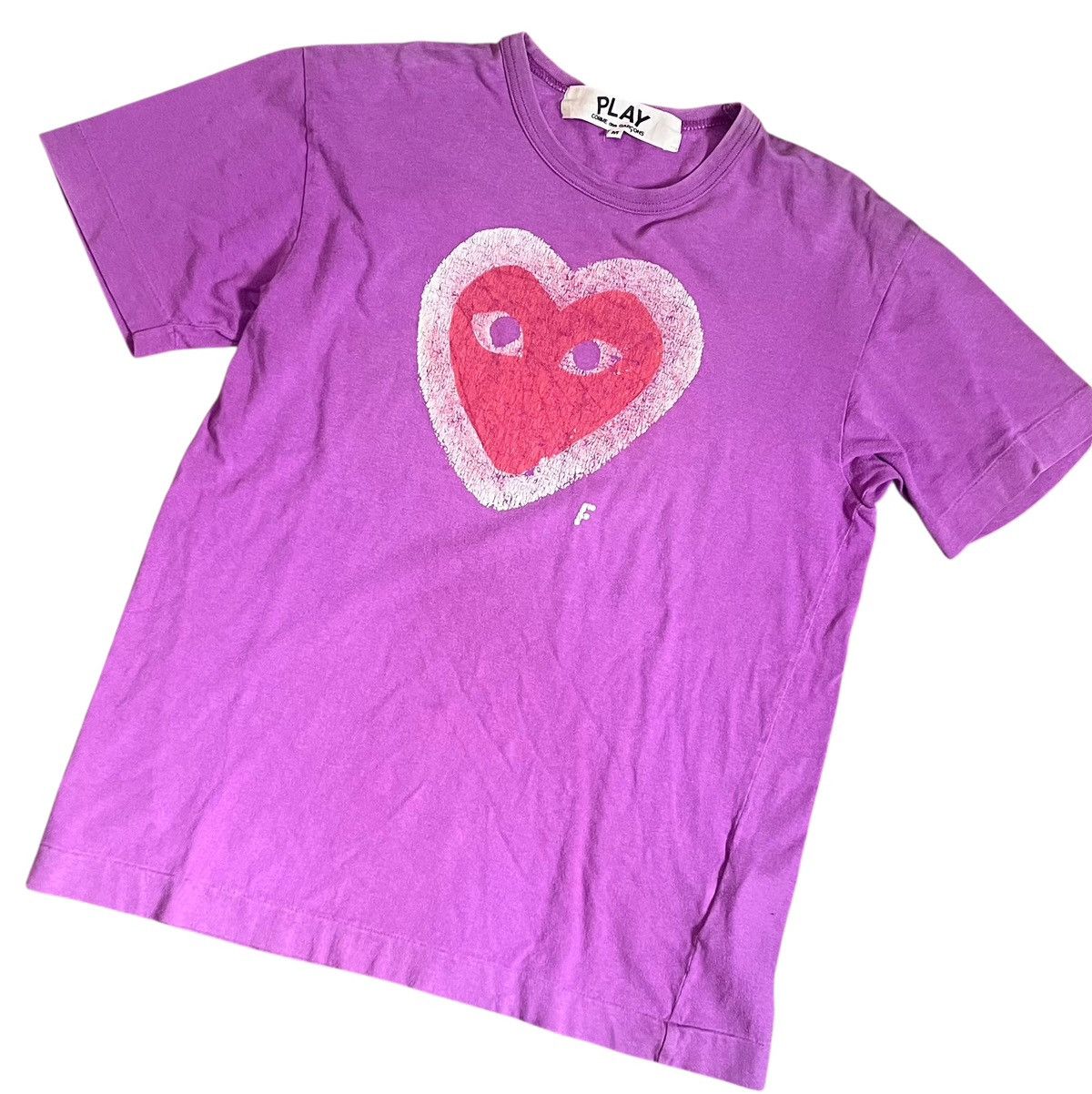 Comme des Garcons PLAY Cdg play AD2009 filip pagowski printed logo tee Size US M / EU 48-50 / 2 - 2 Thumbnail