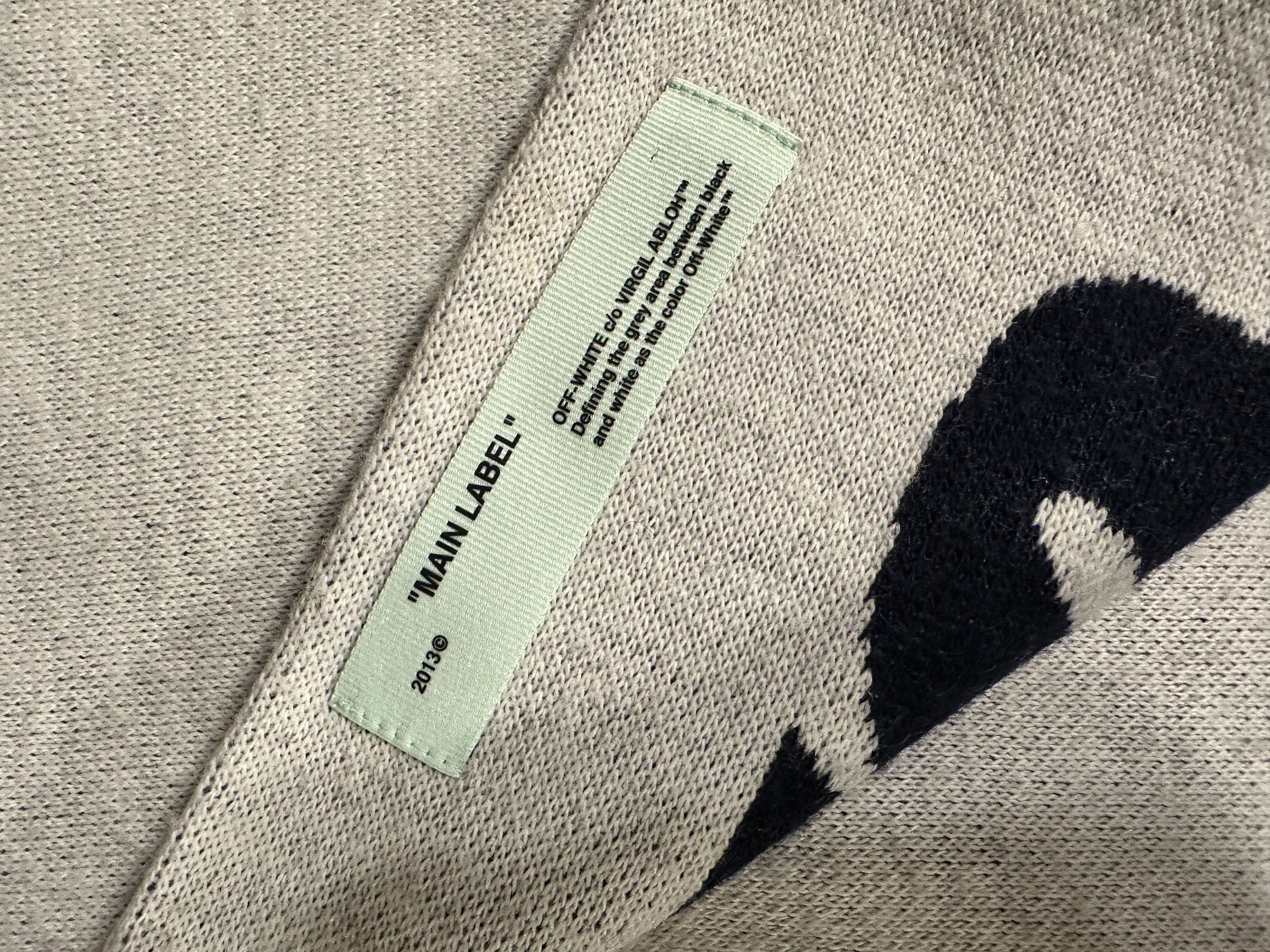 Off-White Off White gray and dark blue thick scarf Size ONE SIZE - 3 Thumbnail