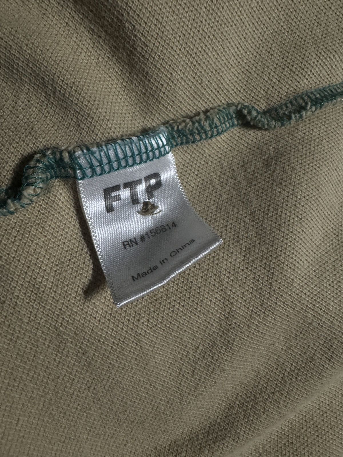 Fuck The Population FTP Green and Beige Striped Polo Size US L / EU 52-54 / 3 - 4 Thumbnail