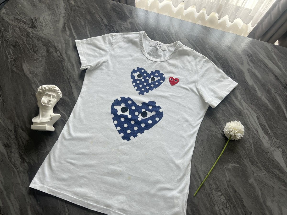 Comme des Garcons PLAY Comme De Garcons x Play : Double Blue and Red Heart Size XL / US 12-14 / IT 48-50 - 1 Thumbnail