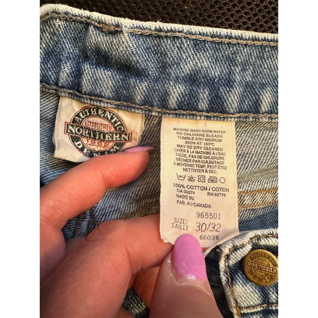 Other Authentic Northern Denim Men's Vintage Straight Jeans Blue Size US 30 / EU 46 - 6 Thumbnail