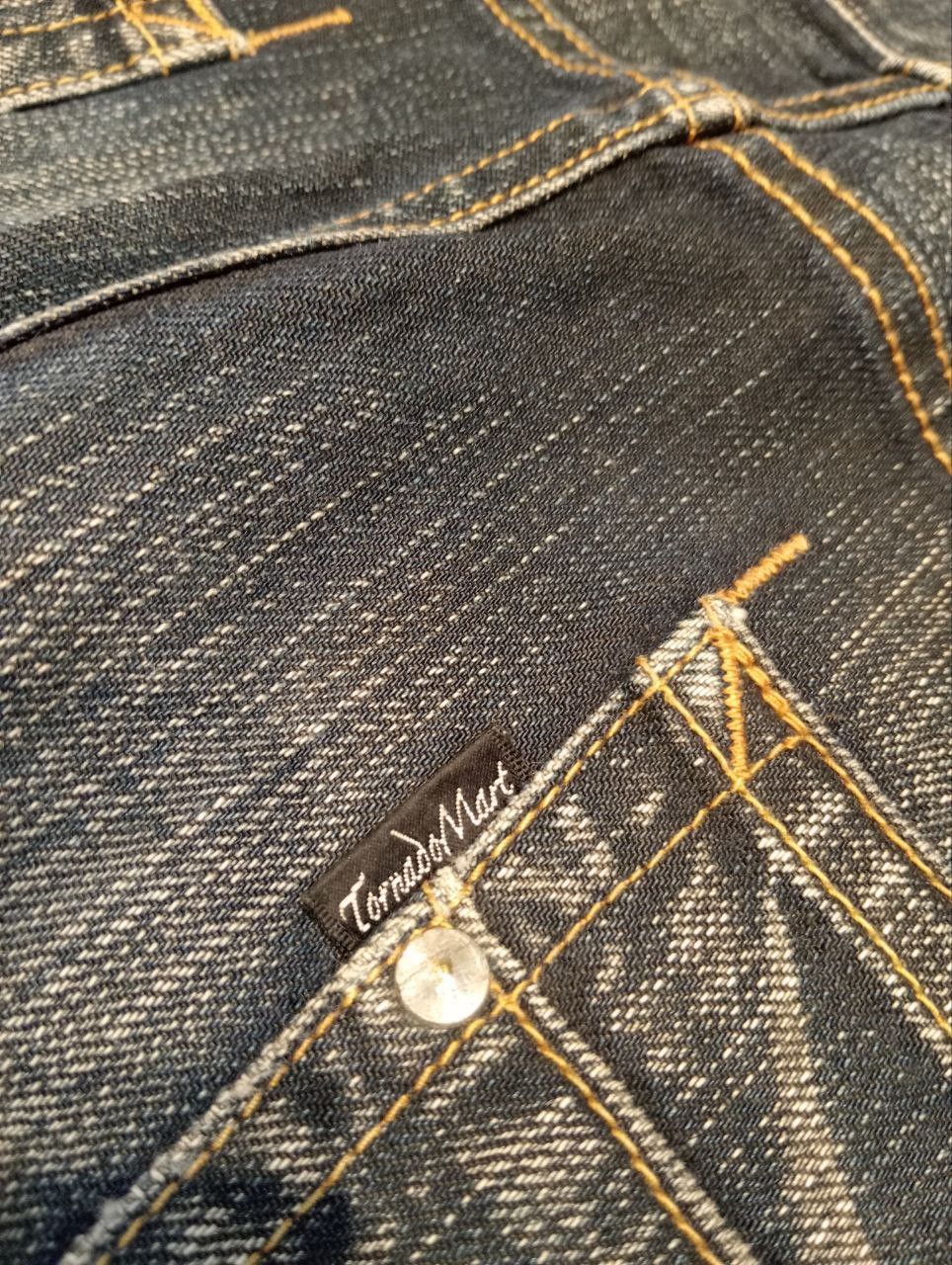 Tornado Mart TORNADO MART JAPAN BLUE DISTRESSED FLARED DENIM PANTS Size US 34 / EU 50 - 12 Thumbnail
