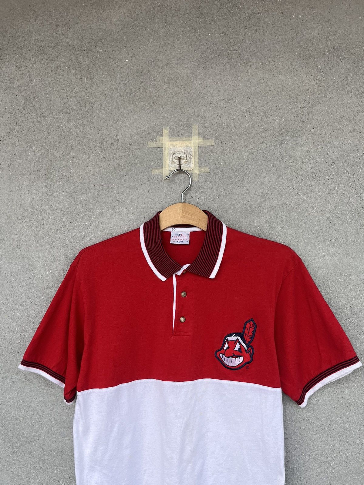 MLB × Vintage Vtg MLB cleveland indians polo tee Size US M / EU 48-50 / 2 - 2 Thumbnail