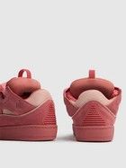 Lanvin oc11z0426 Curb Suede & Mesh Sneakers in Pink Size US 12 / EU 45 - 3 Thumbnail