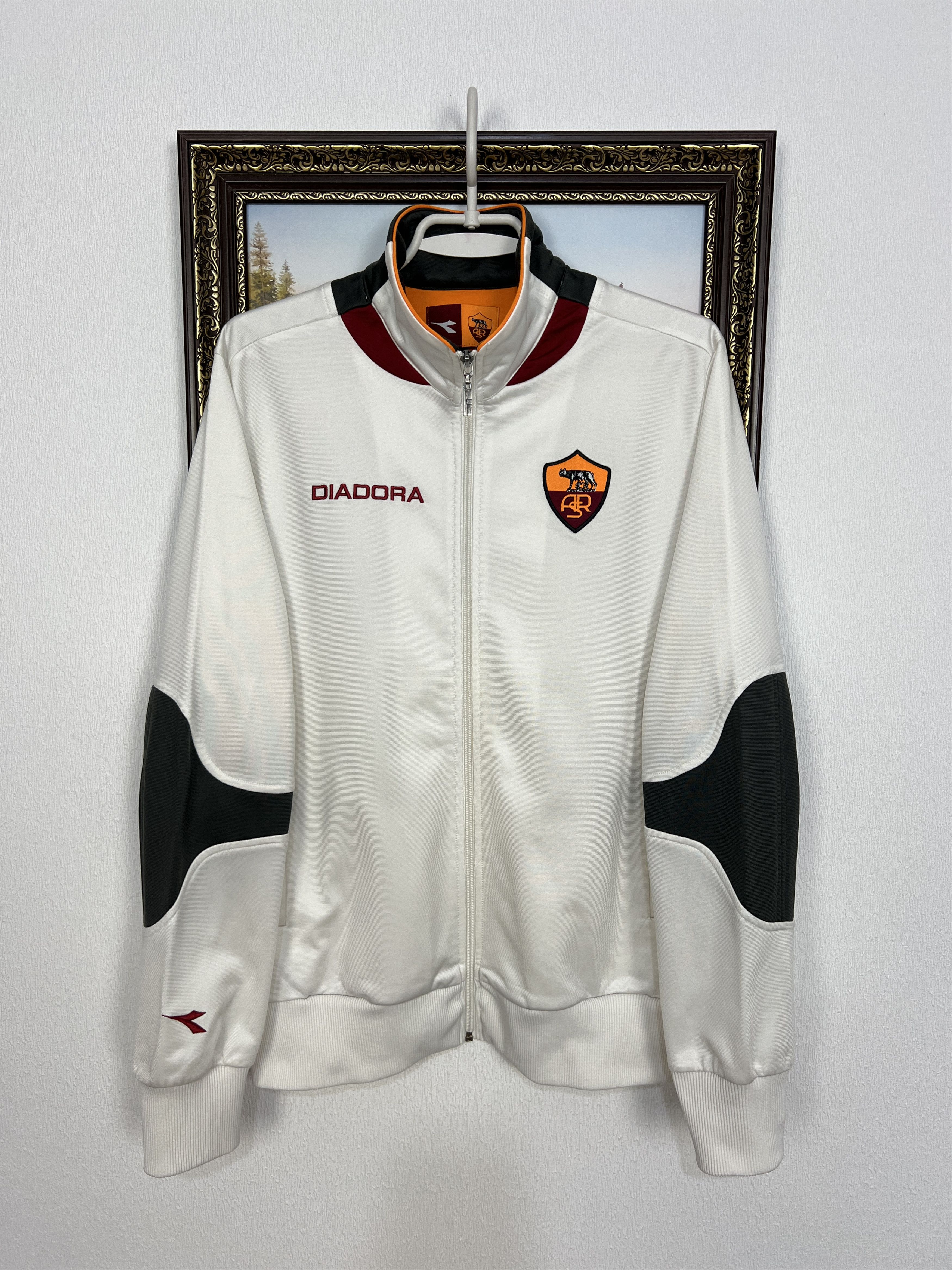 Diadora Vintage AS Roma Football Track Suit Soccer Set Jacket Pants Size US M / EU 48-50 / 2 - 2 Thumbnail