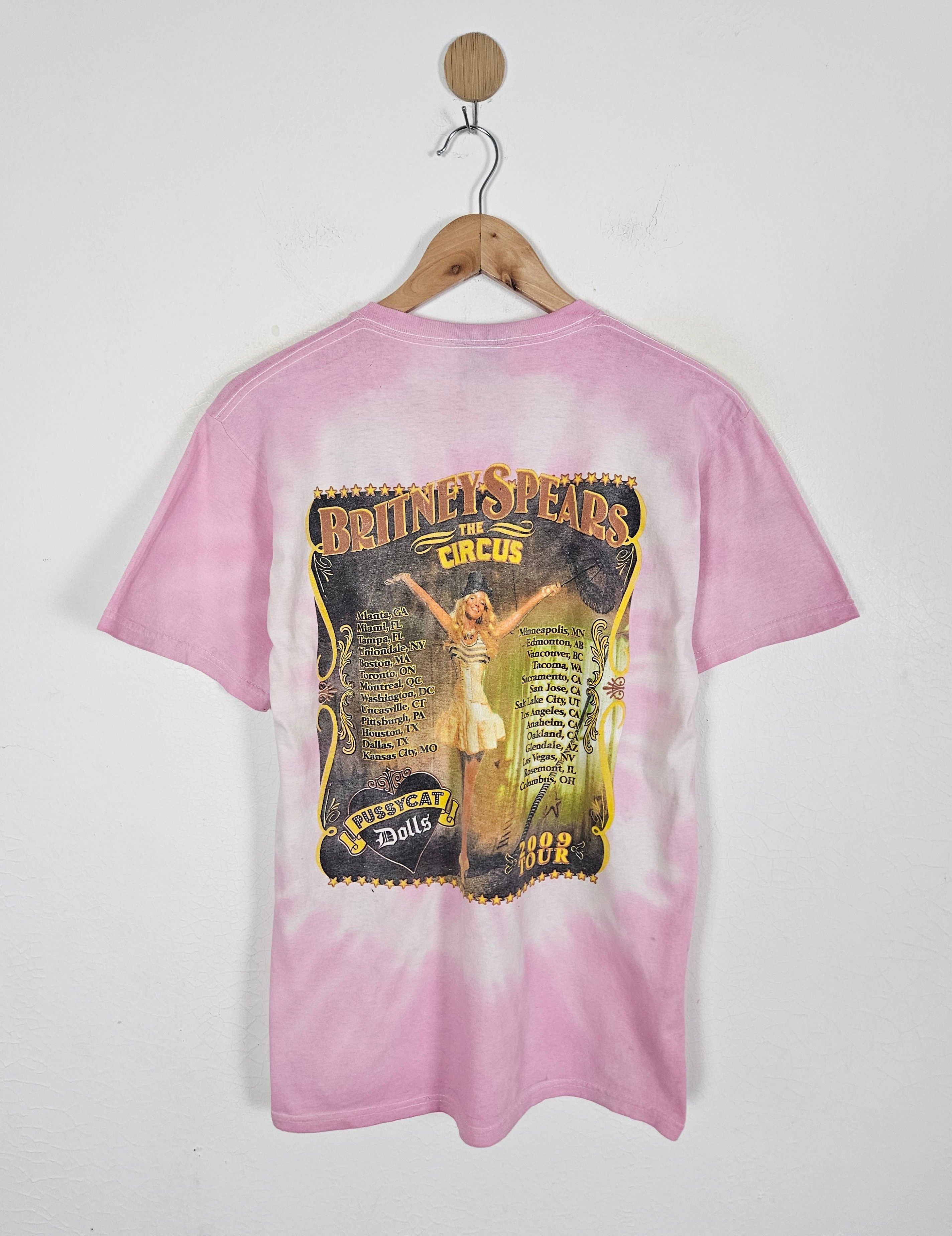 Band Tees × Rap Tees × Vintage Britney spears The circus 2009 tour pussycat dolls tee shirt Size US M / EU 48-50 / 2 - 2 Thumbnail