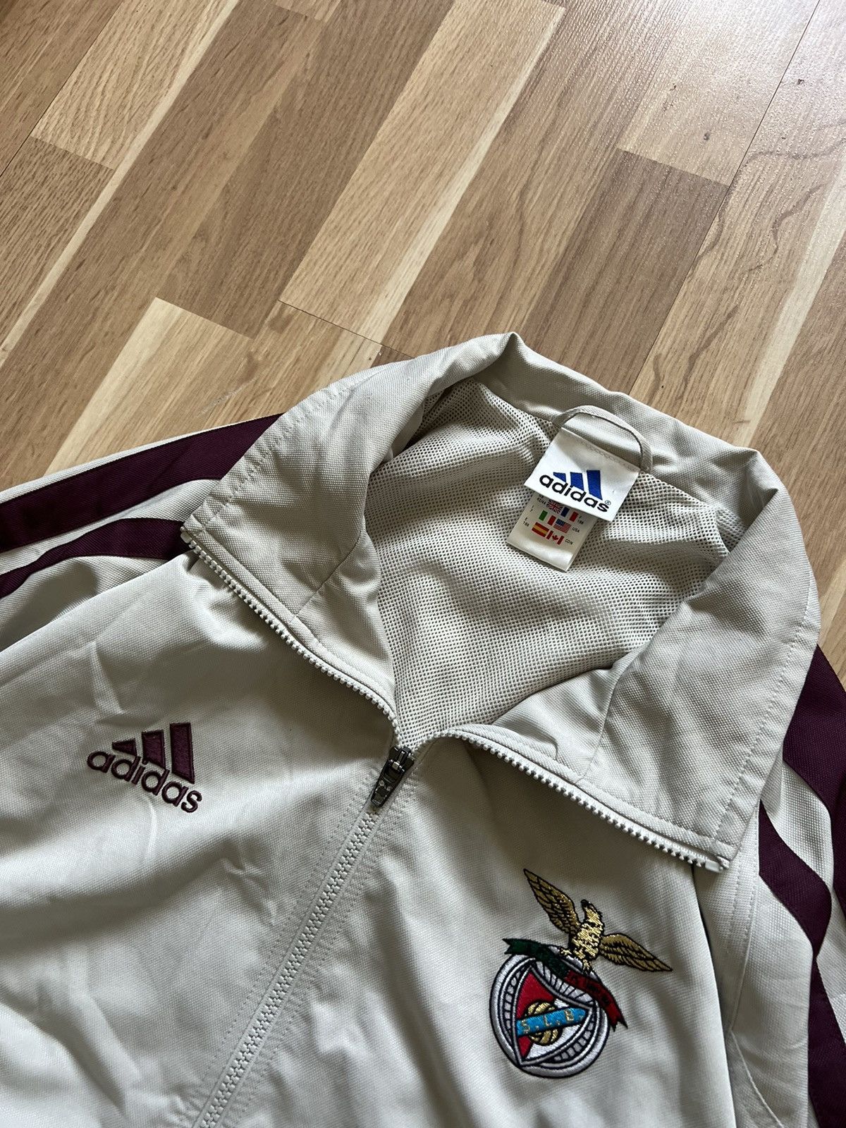Adidas Adidas Benfica vintage nylon track jacket 2001/02 drill y2k Size US L / EU 52-54 / 3 - 5 Thumbnail