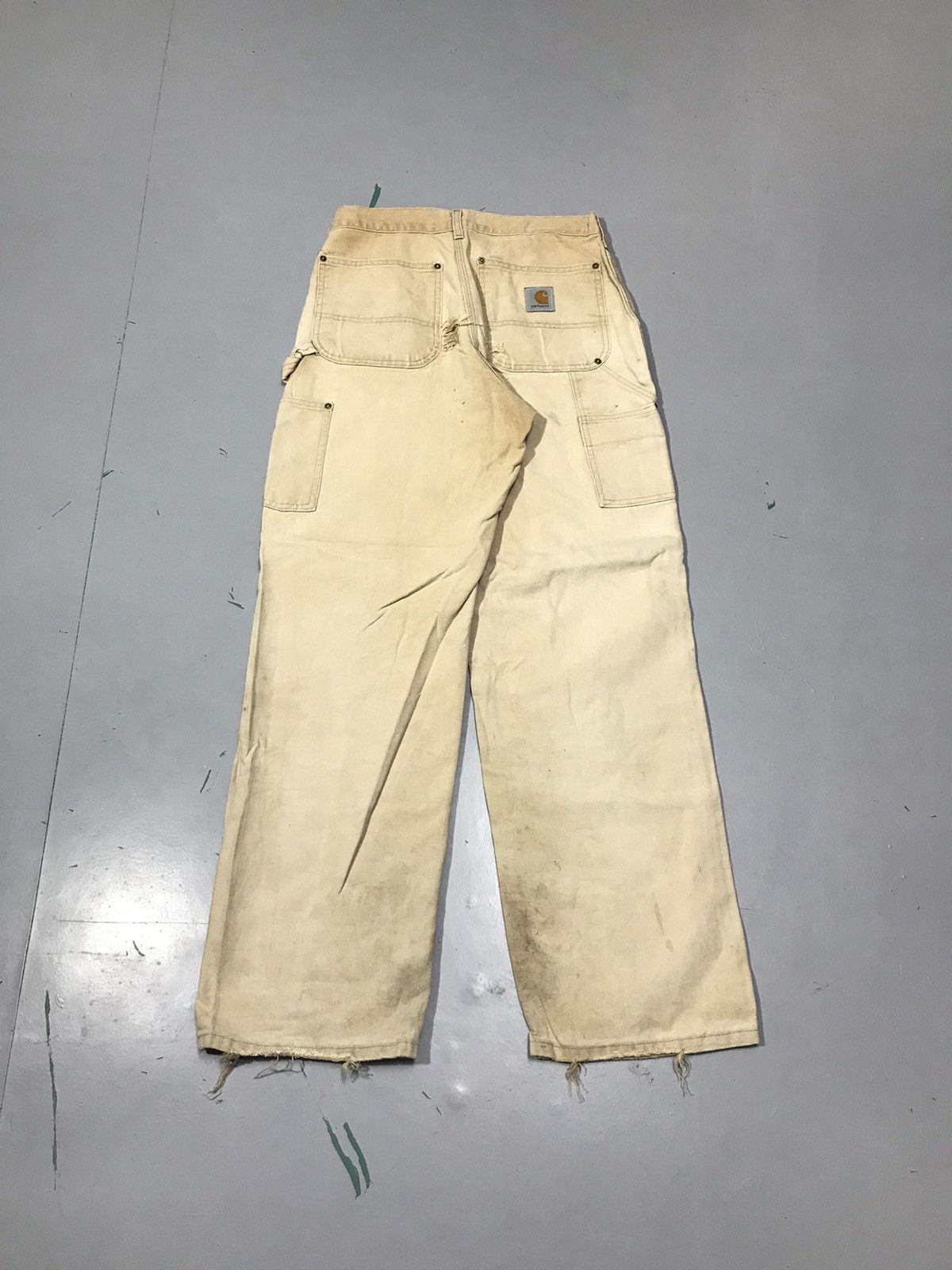 Carhartt Vintage Carhartt B01 BRN sunfaded double knee workwear Size US 30 / EU 46 - 2 Thumbnail