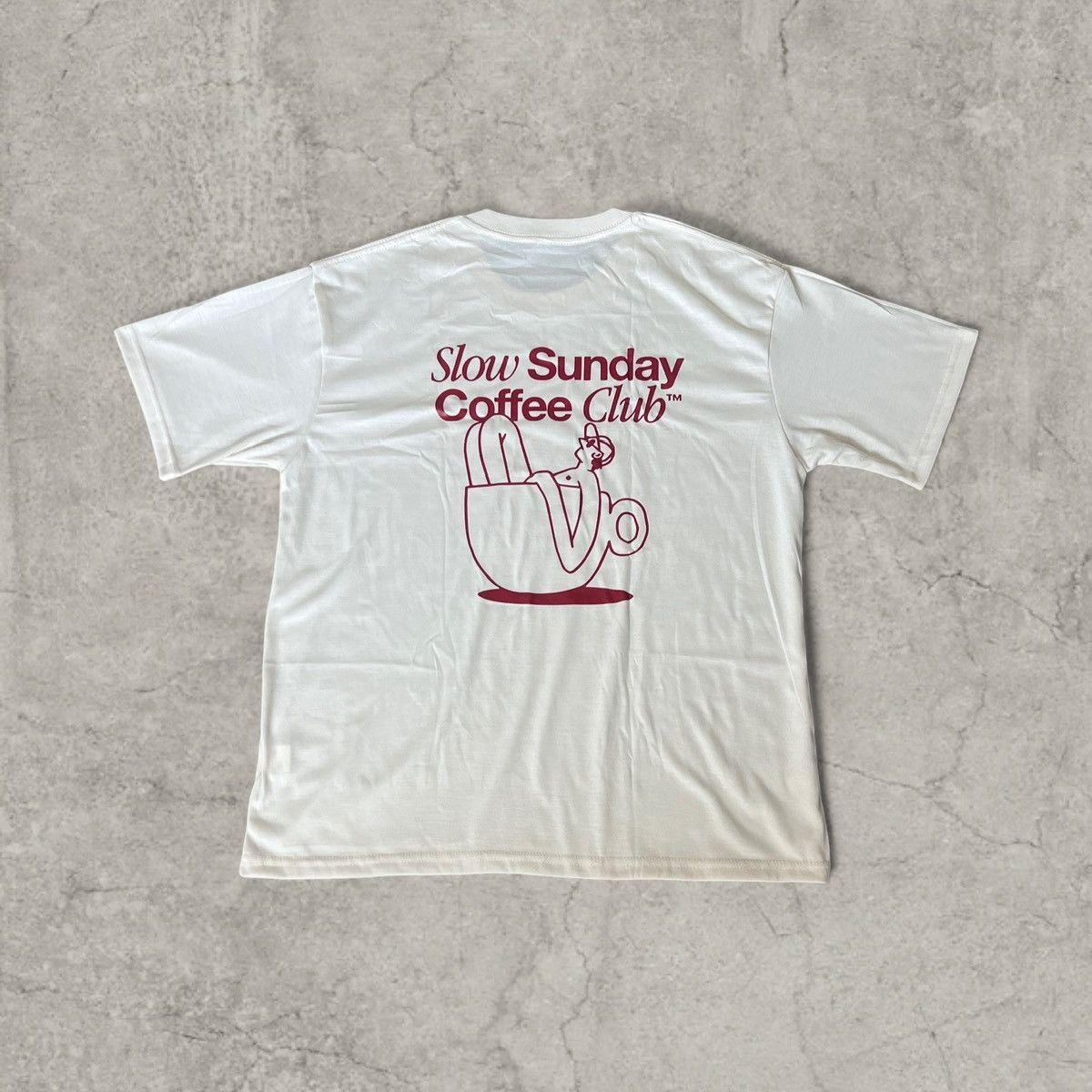 Japanese Brand Vintage style tshirt in cream, Sunday Coffee Club. Size L Size US M / EU 48-50 / 2 - 1 Thumbnail