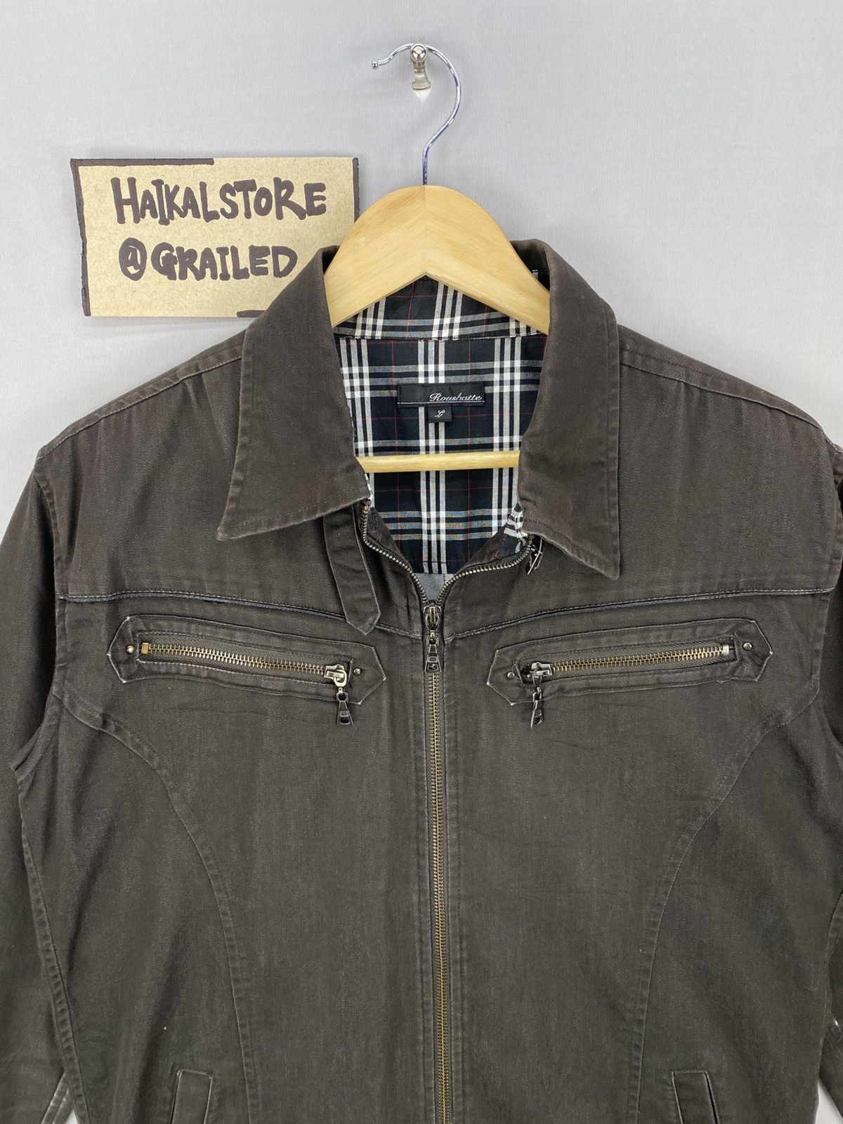 Japanese Brand Vintage 90’s Roushatte Zipper Up Light Jacket Size US M / EU 48-50 / 2 - 7 Thumbnail