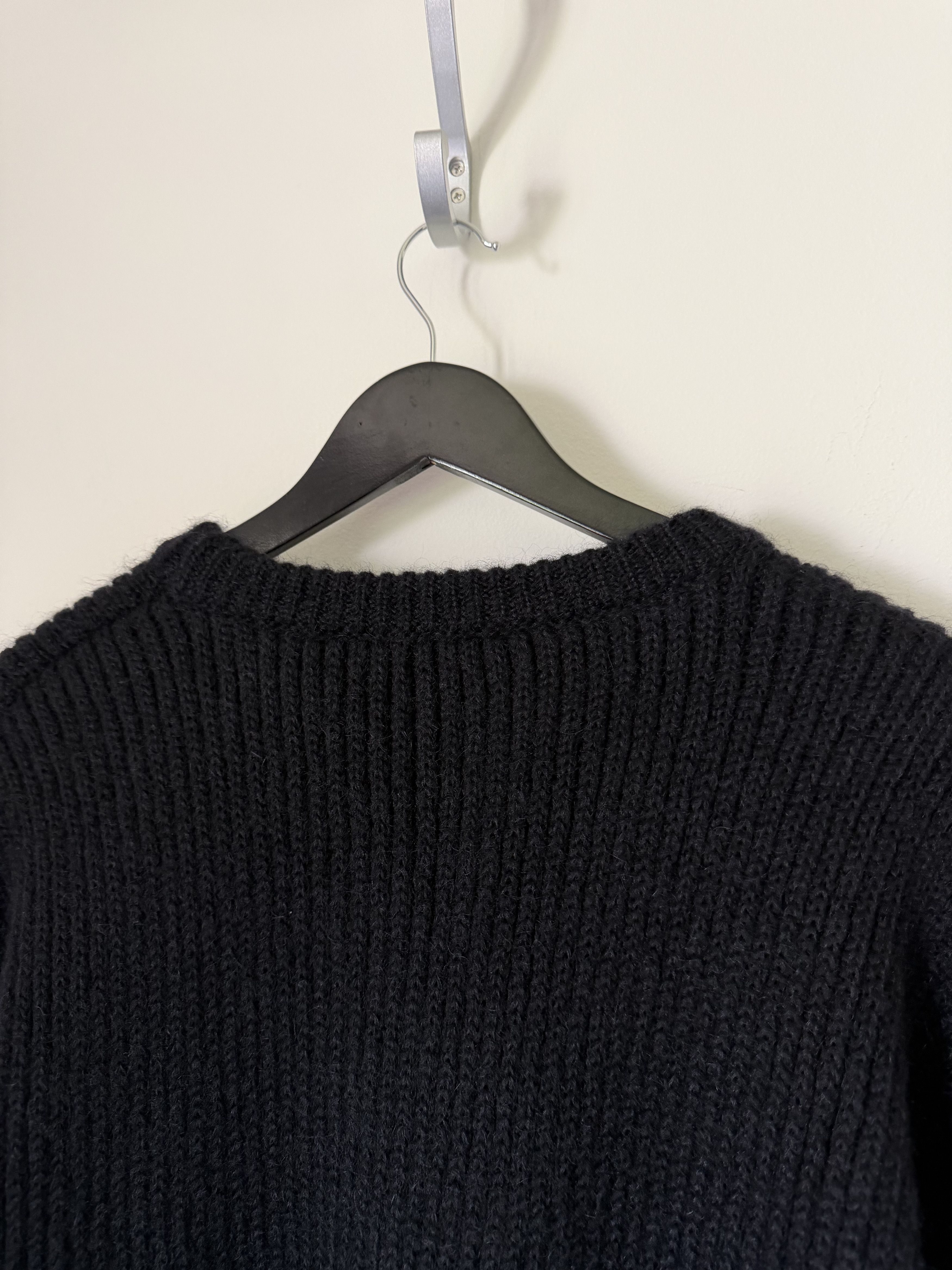 Celine Celine Boxy Flag Mohair Sweater in Black Size US L / EU 52-54 / 3 - 6 Thumbnail