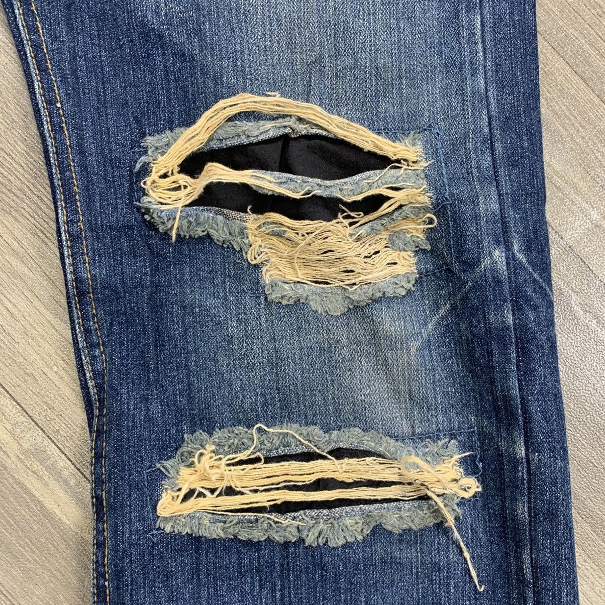 If Six Was Nine × Japanese Brand × Le Grande Bleu (L.G.B.) Crazy Limited Distressed Skull Jeans Size US 35 - 5 Thumbnail