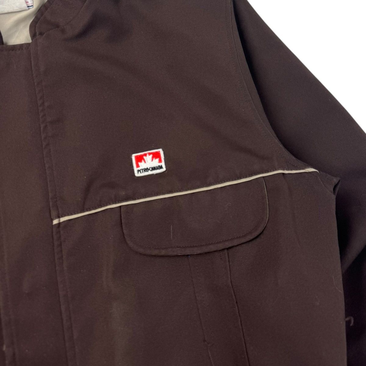 Vintage Vintage 80s Petro Canada Oil & Gas Zip Up Jacket Chocolate Size US M / EU 48-50 / 2 - 3 Thumbnail