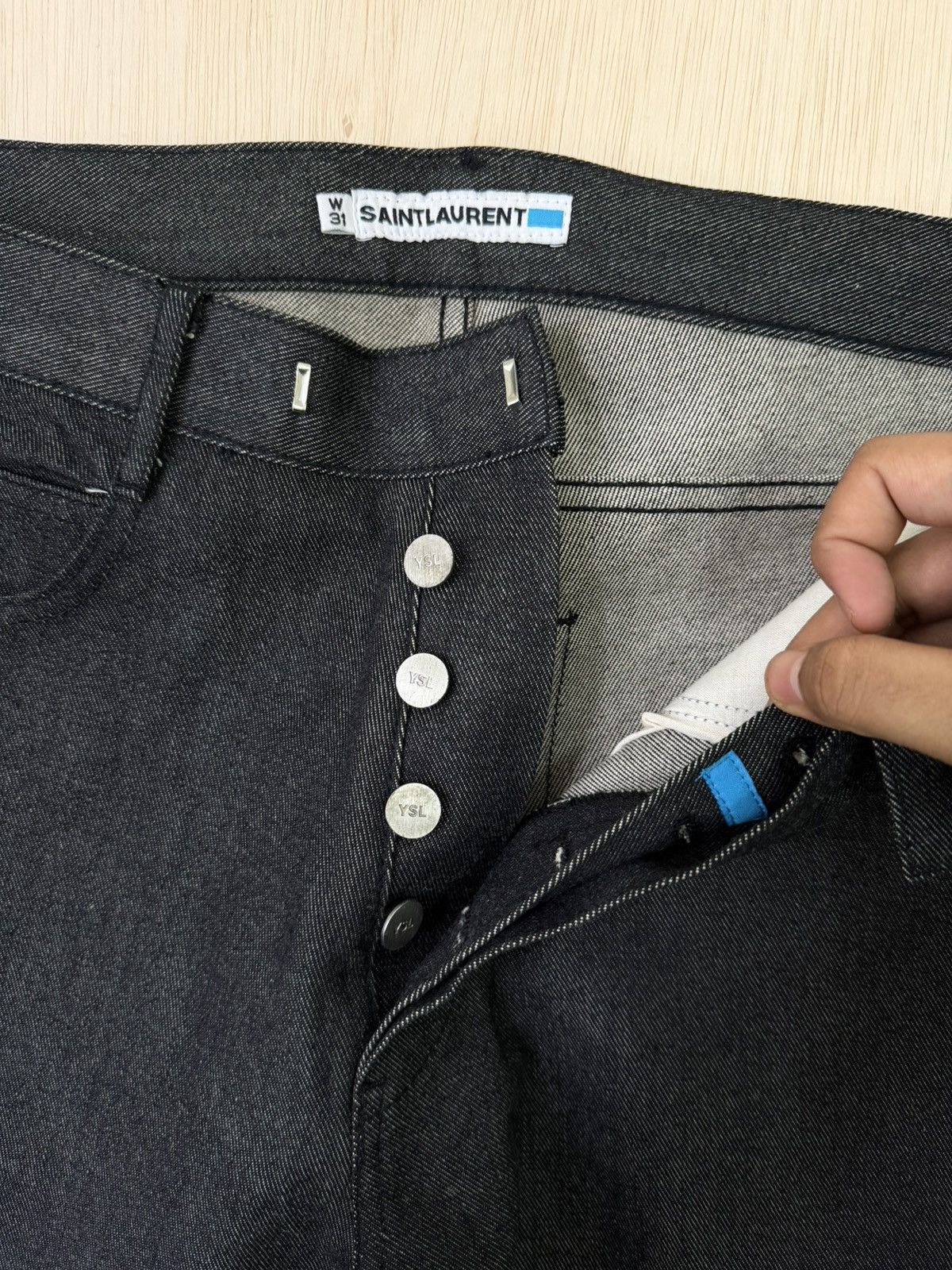 Saint Laurent Paris Saint Laurent Raw Denim Bootcut W31 Size US 30 / EU 46 - 6 Thumbnail
