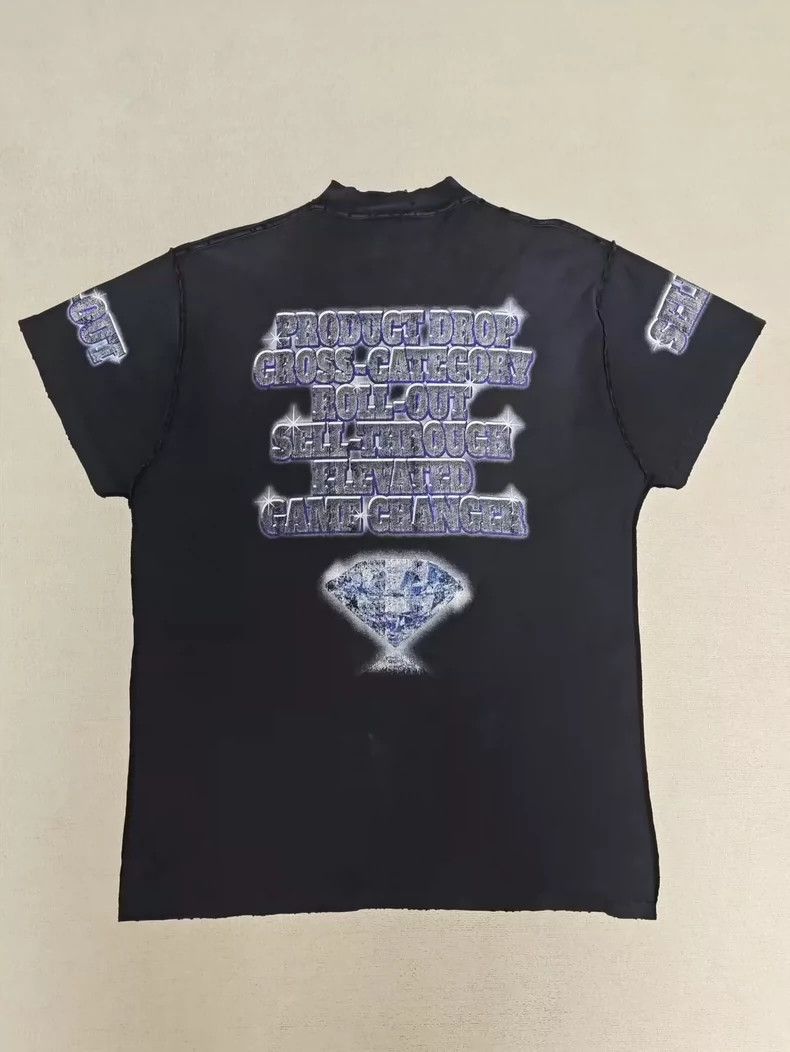 Balenciaga Balenciaga Washing damage to make old short sleeves 2501-Ne Size US S / EU 44-46 / 1 - 3 Thumbnail