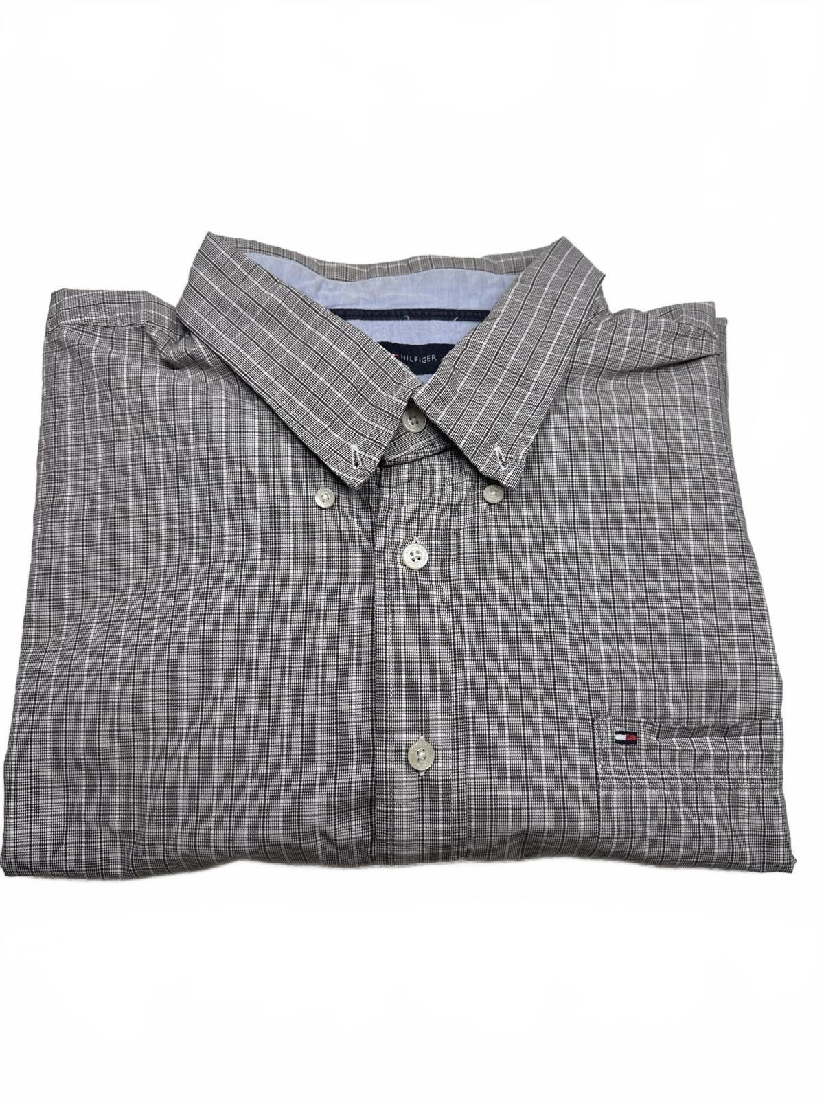 Tommy Hilfiger Tommy Hilfiger Short Sleeve Plaid Shirt Size US XXL / EU 58 / 5 - 6 Thumbnail