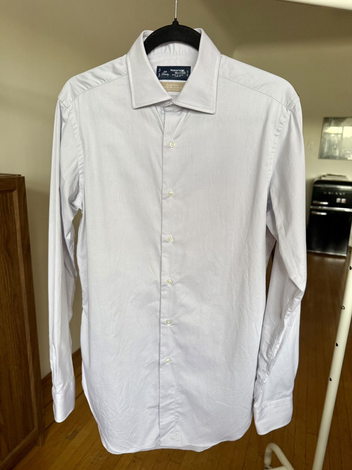 Kamakura Kamakura 15.5 Suvin Gold Dress Shirt Size 40L - 2 Thumbnail