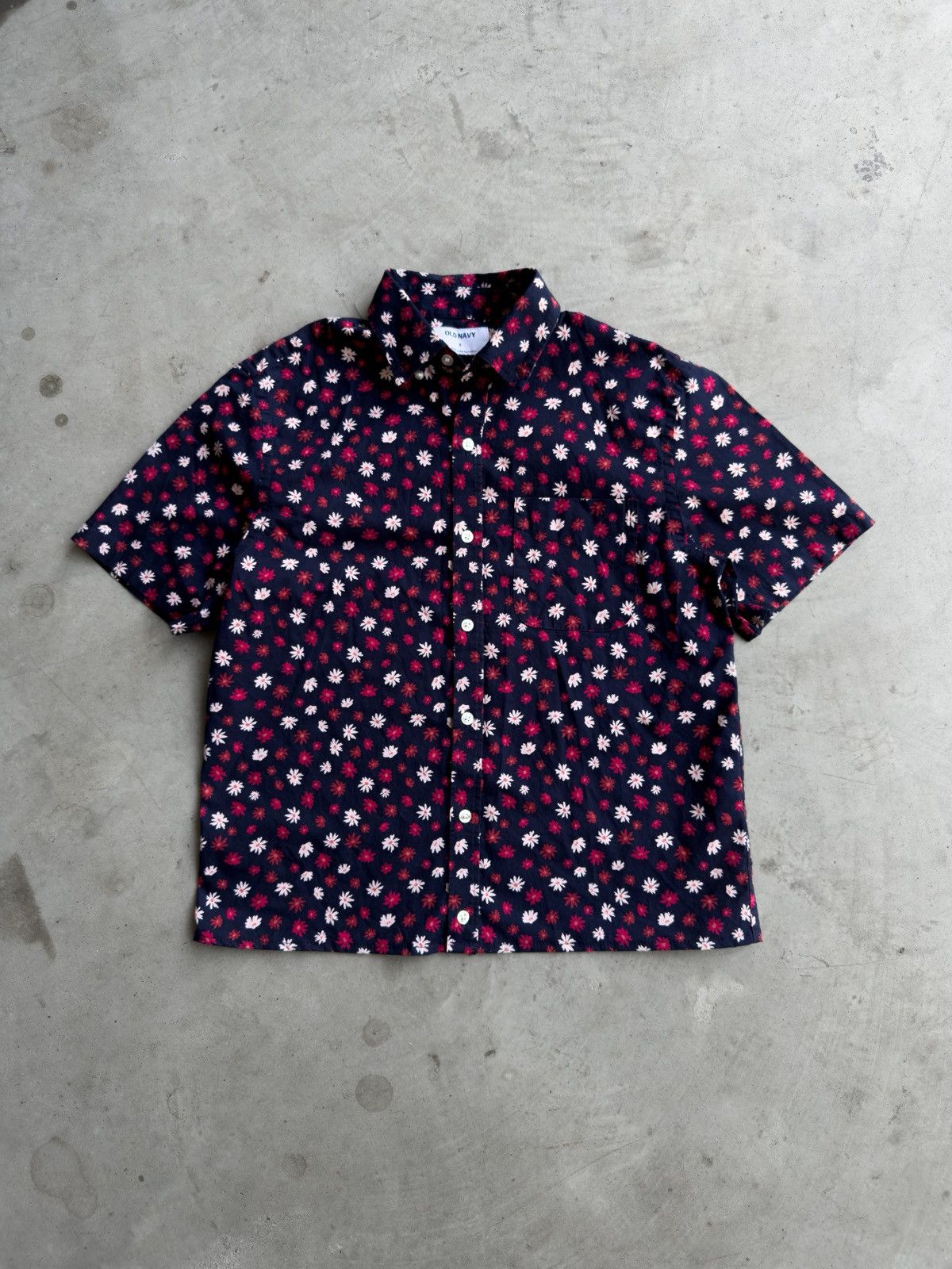 Old Navy Cropped Boxy Floral Button Up Shirt - S Size US S / EU 44-46 / 1 - 1 Thumbnail