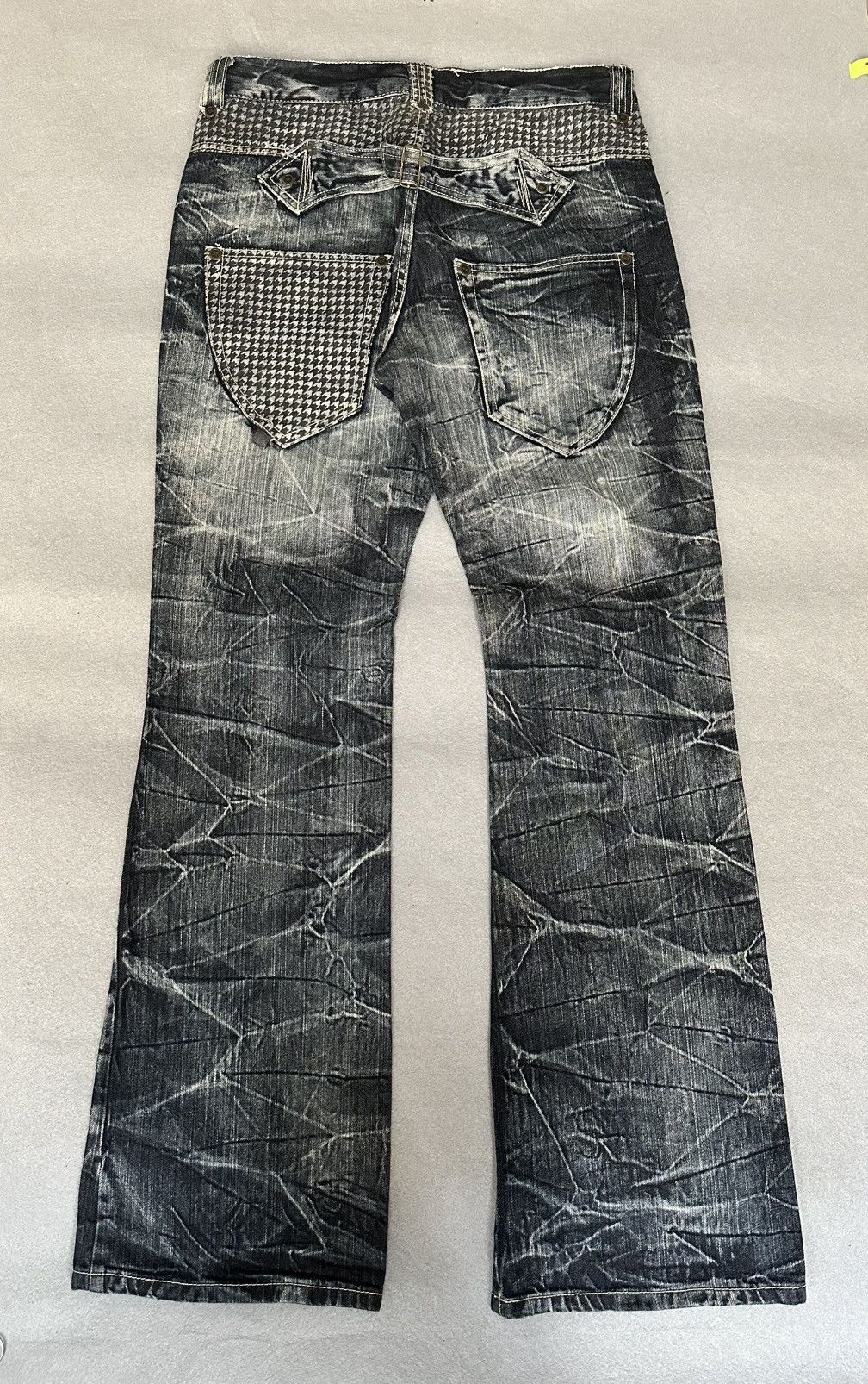 Japanese Brand FLARE Salty Dog Claw Mark Design Denim Size US 32 / EU 48 - 2 Thumbnail