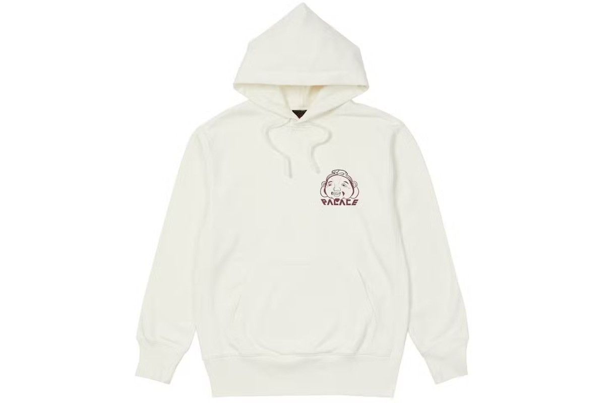 image of Evisu x Palace Tri-Godhead Hood in White, Men's (Size Large)