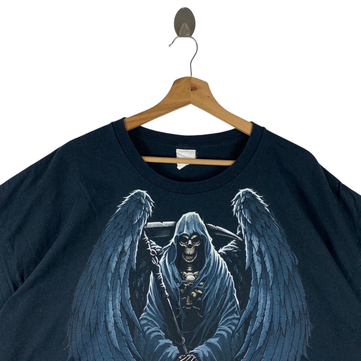 Other Vintage Y2K GRIM REAPER Skeletton skulls tshirt Size US XXL / EU 58 / 5 - 2 Thumbnail