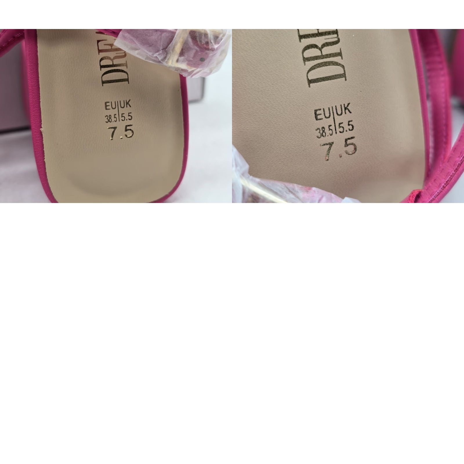 Pinko Dream Pairs Sandal Women’s Platform Chunky Heeled Sandal - Hot Pink - Size 7.5 - Strappy Ankle Strap - Pink - Women - NIB Size US 8 / IT 38 - 9 Thumbnail