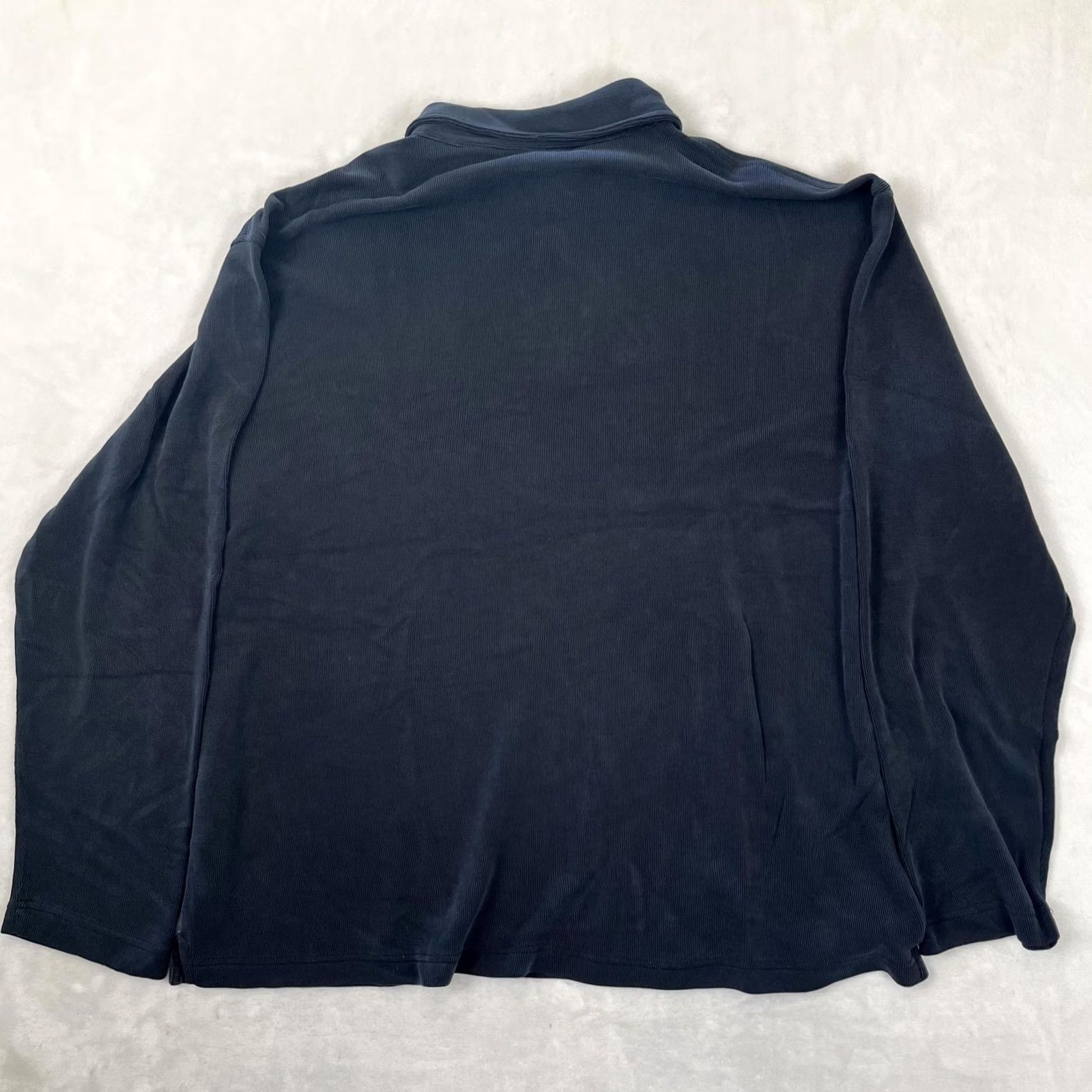 Quiksilver VINTAGE Quiksilver Edition Long Sleeve Polo Shirt Mens XL Black Rib Knit Y2K Size US XL / EU 56 / 4 - 7 Thumbnail