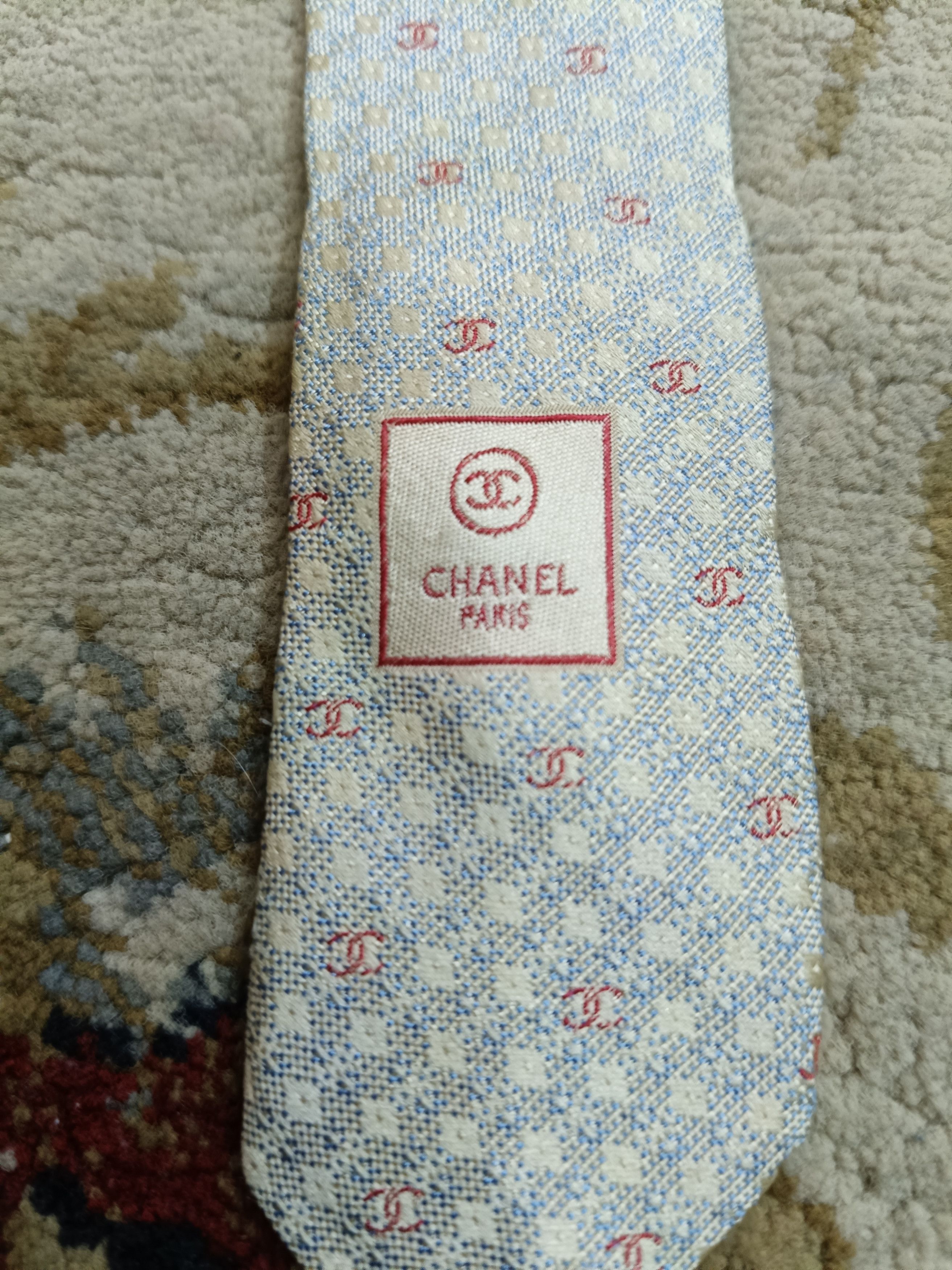 Chanel × Designer Chanel Monogram Tie Size ONE SIZE - 3 Thumbnail