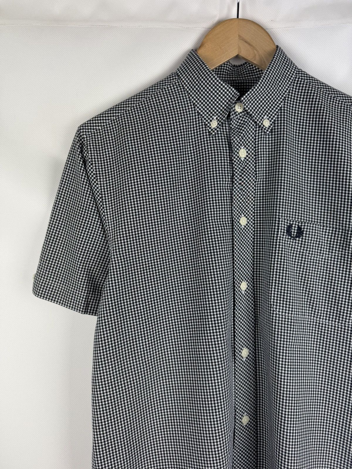 Fred Perry Fred Perry Men’s Shorts Sleeve Checked Button Up Shirt Size US S / EU 44-46 / 1 - 4 Thumbnail