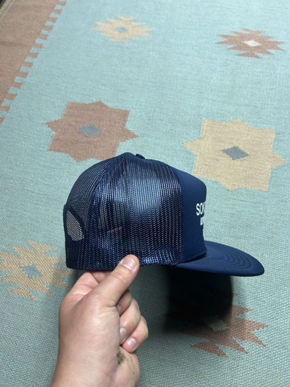 Vintage Vintage trucker hat Sokolowski asphalt paving Michigan blue Size ONE SIZE - 8 Thumbnail