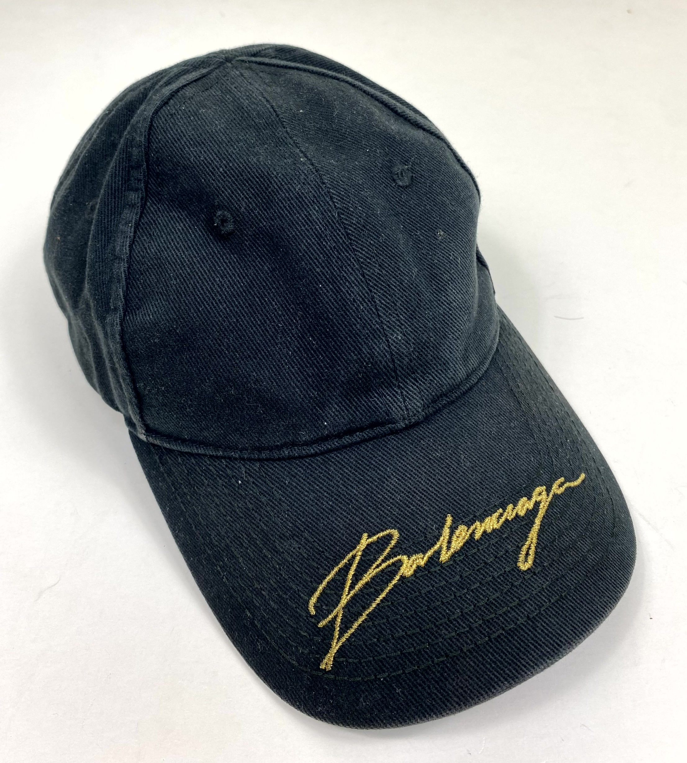 Balenciaga Balenciaga Golden Signature Visor Logo Black  display picture 3