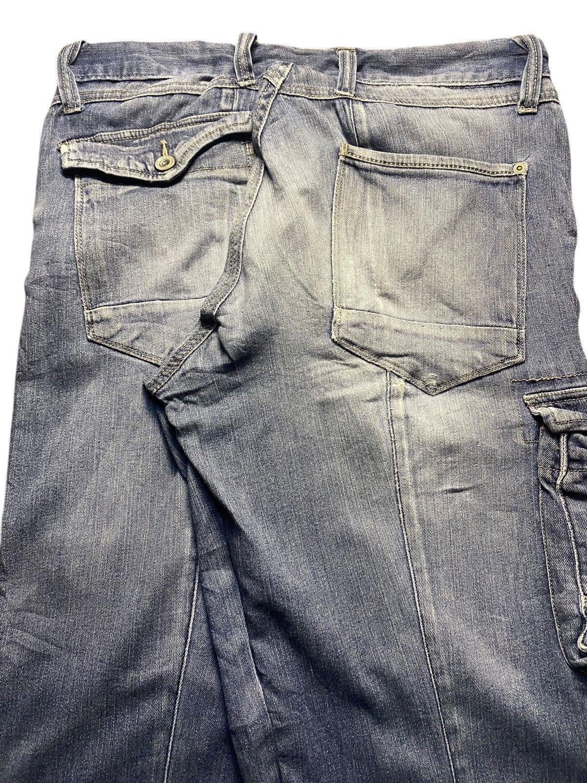 Vintage Baggy blue cargo pants featuring multiple pocket Size US 32 / EU 48 - 4 Thumbnail