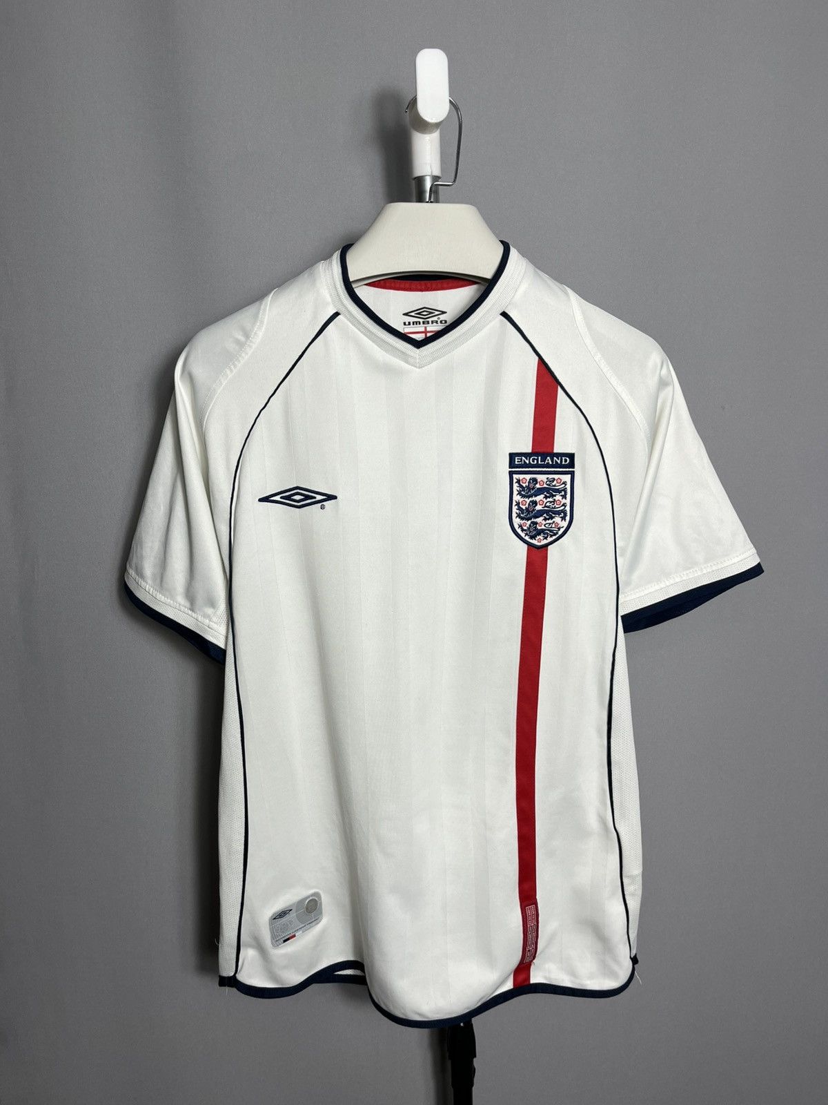 England 2001 2003 Home Football Jersey Soccer Shirt UMBRO