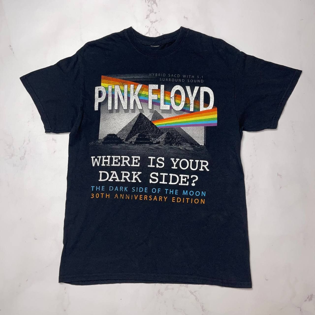 Vintage Pink Floyd - Pyramid Spectrum Soft Adult Mens T-Shirt Sz M Size US M / EU 48-50 / 2 - 1 Thumbnail