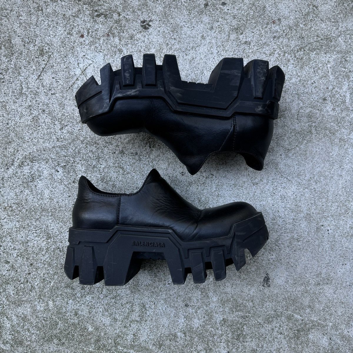 Balenciaga BALENCIAGA BULLDOZER MINI BOOTS | Grailed