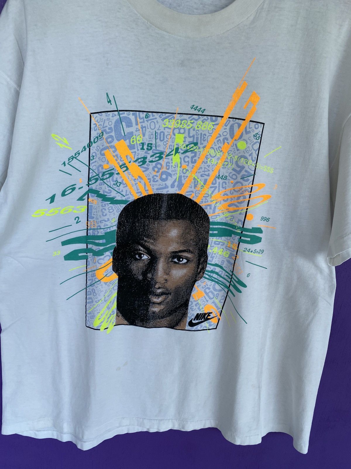 Nike Vintage 80s Nike Bo Jackson sports and numbers t-shirt Size US XL / EU 56 / 4 - 3 Thumbnail