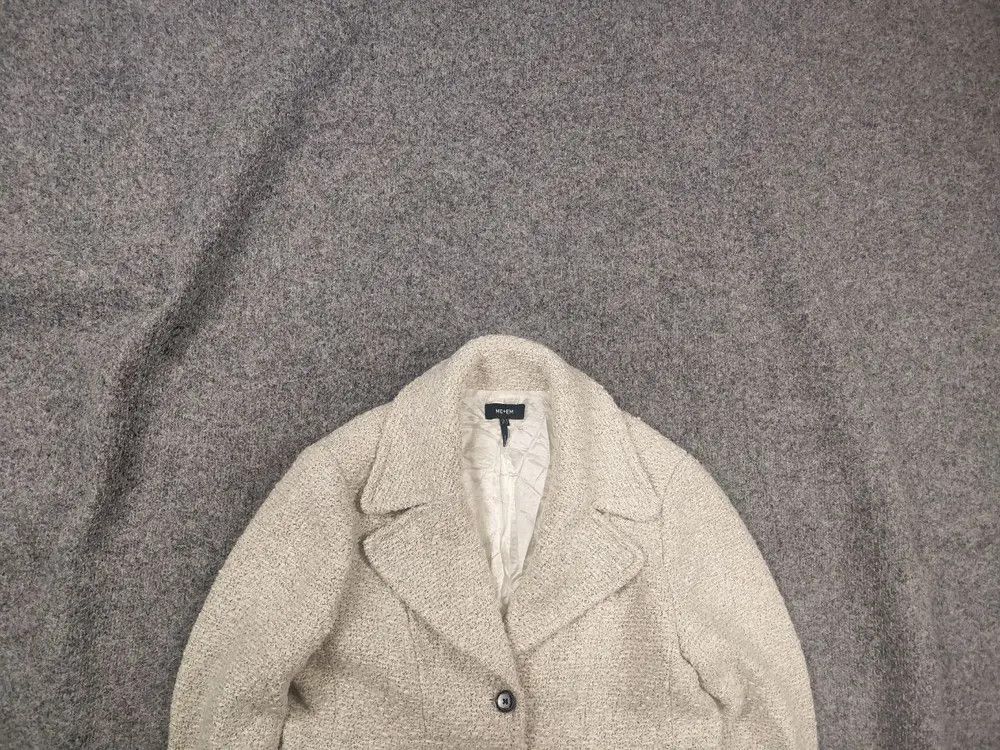 ME+EM Me+Em Meanden Tweed Crop Blazer Button Jacket Wool Blend Size XL / US 12-14 / IT 48-50 - 1 Thumbnail